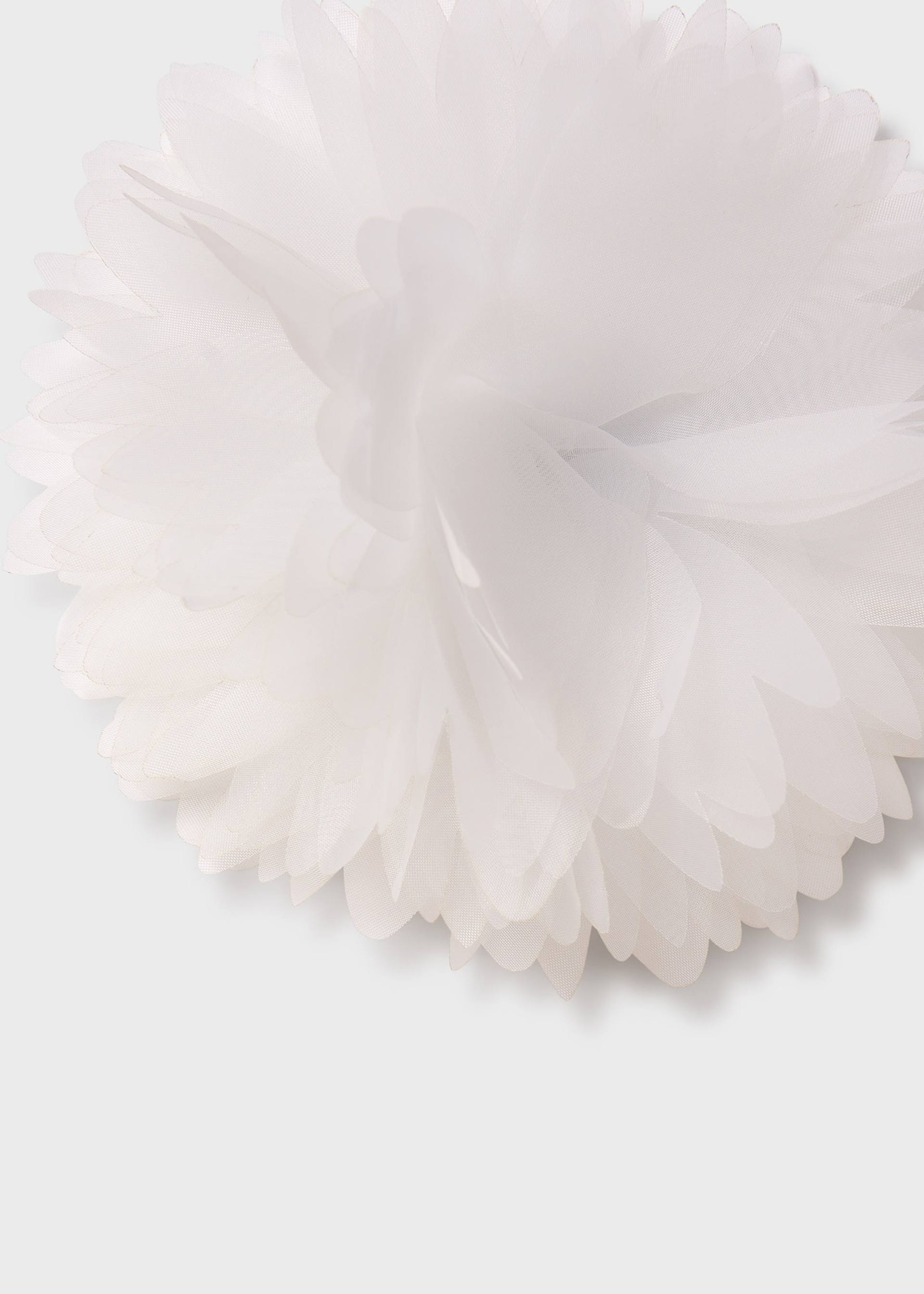 Pinça flor organza menina