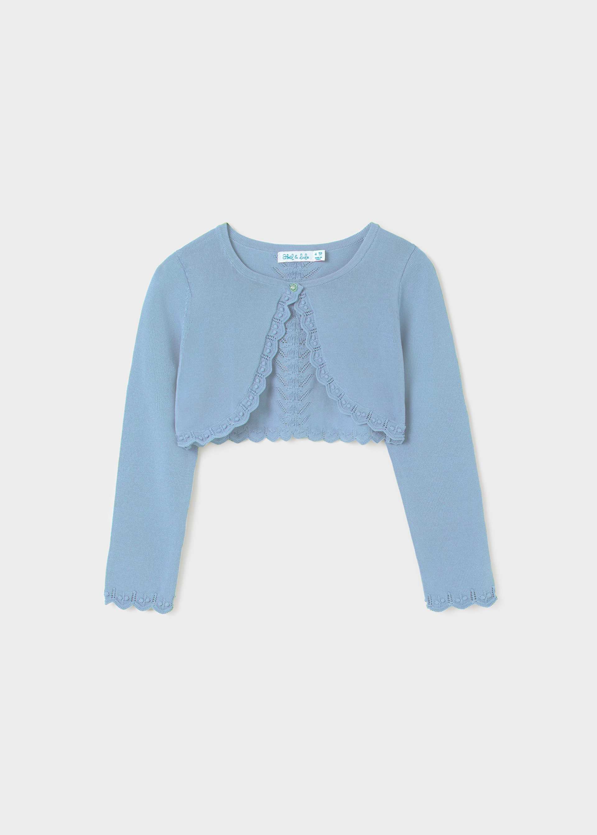 Cardigan tricot bolerino bambina