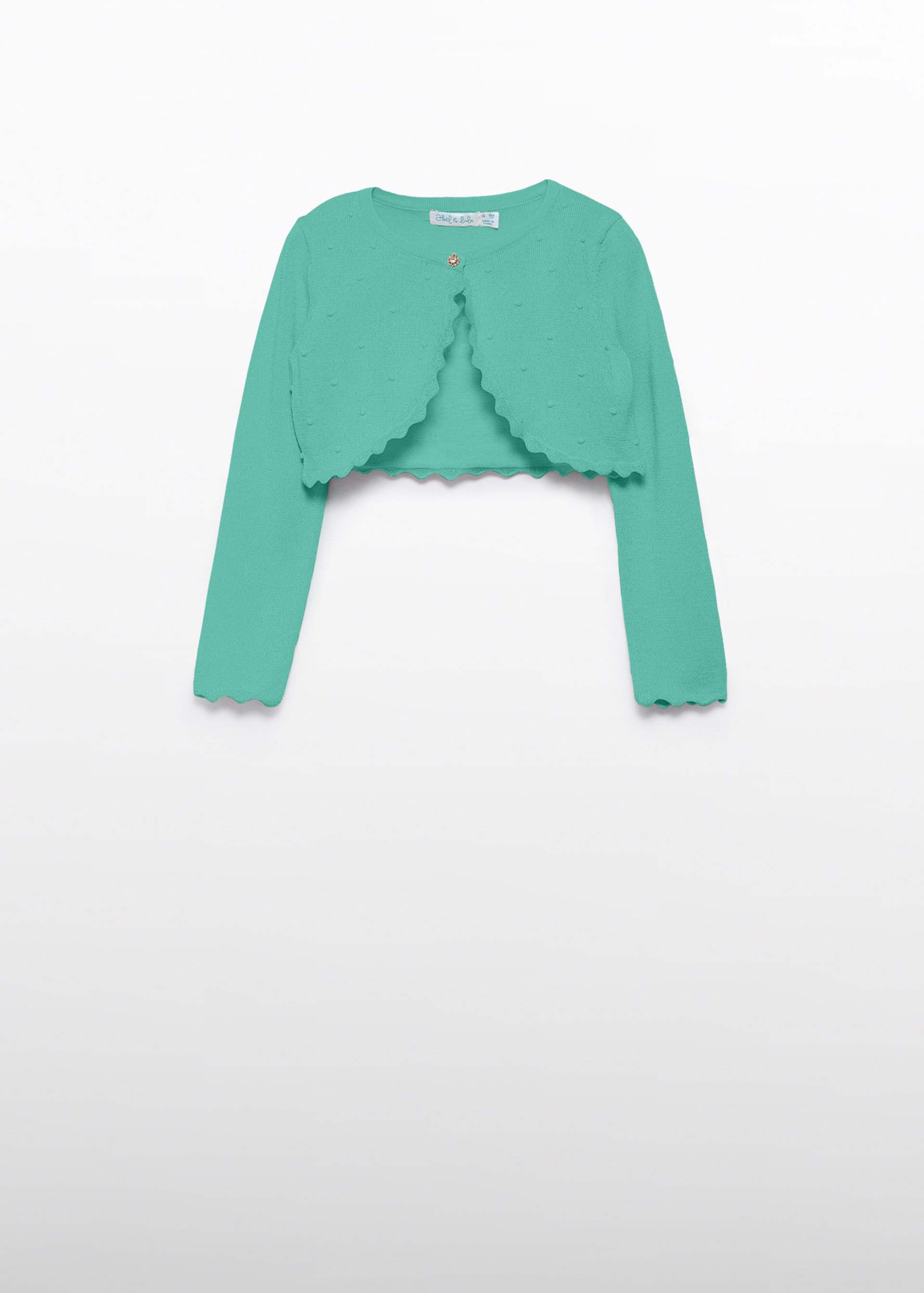 Rebeca tricot ondas niña