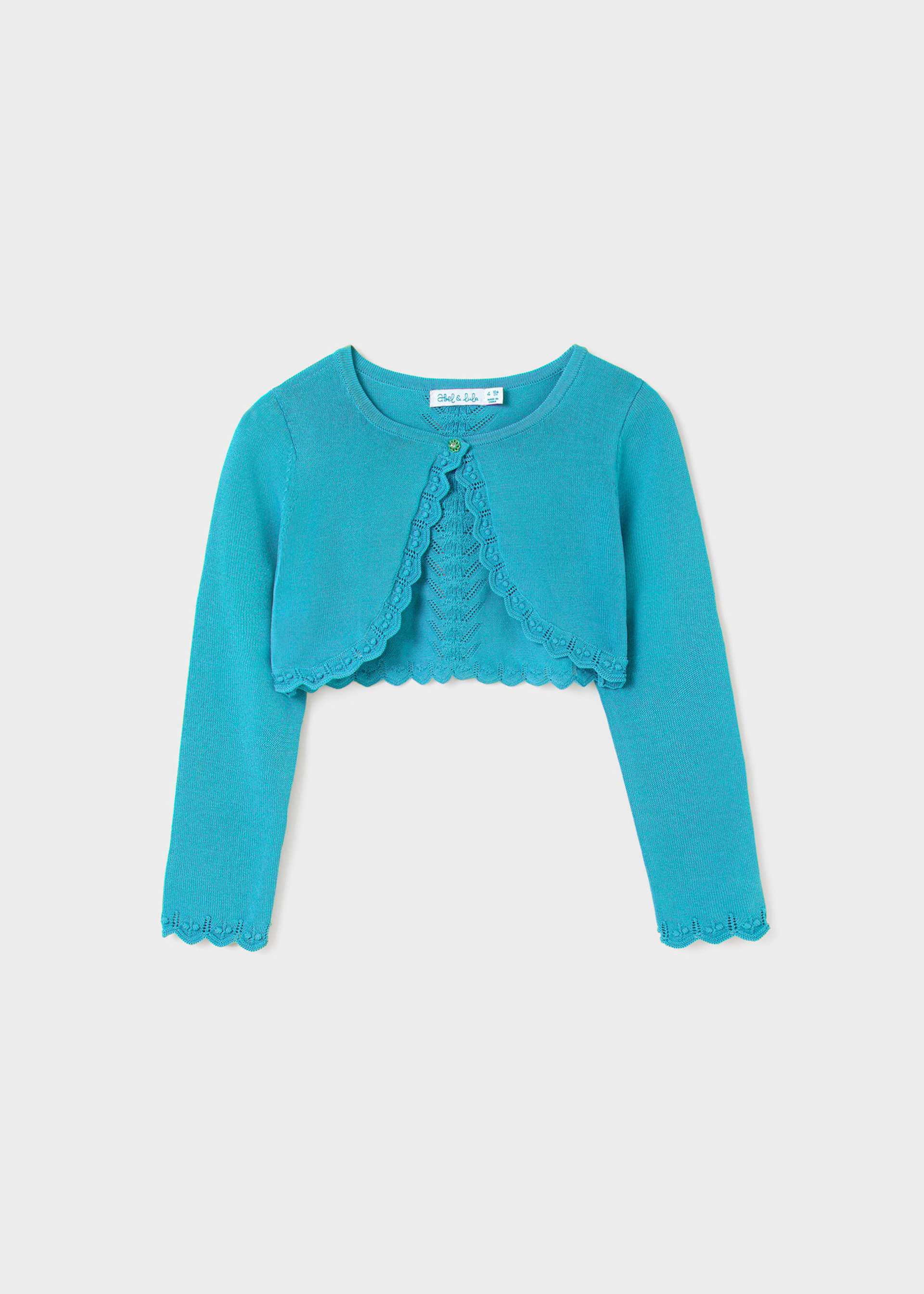 Cardigan tricot bolerino bambina