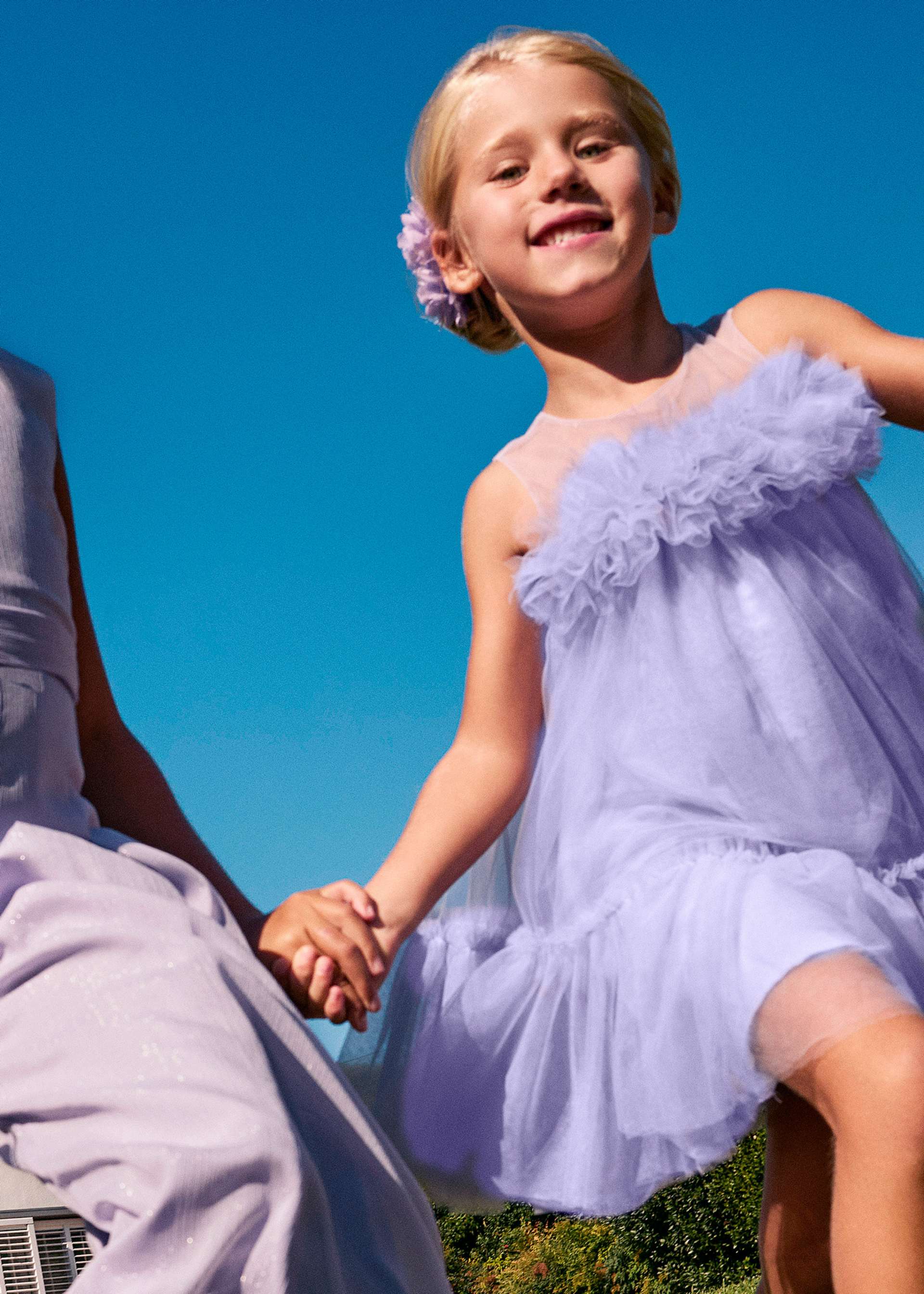 Vestido tule volume menina Vestido tule volume menina
