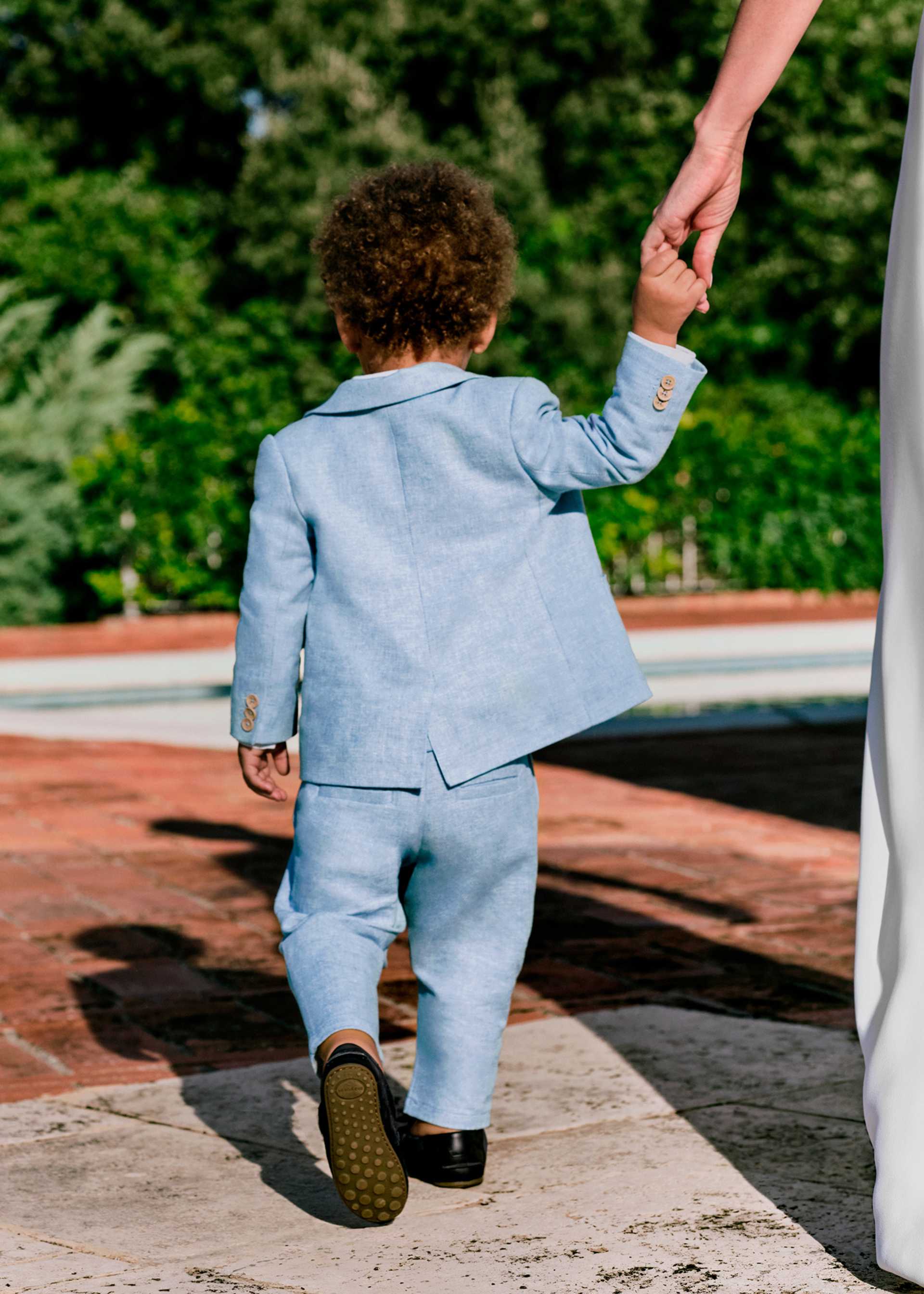 Baby structured linen blazer