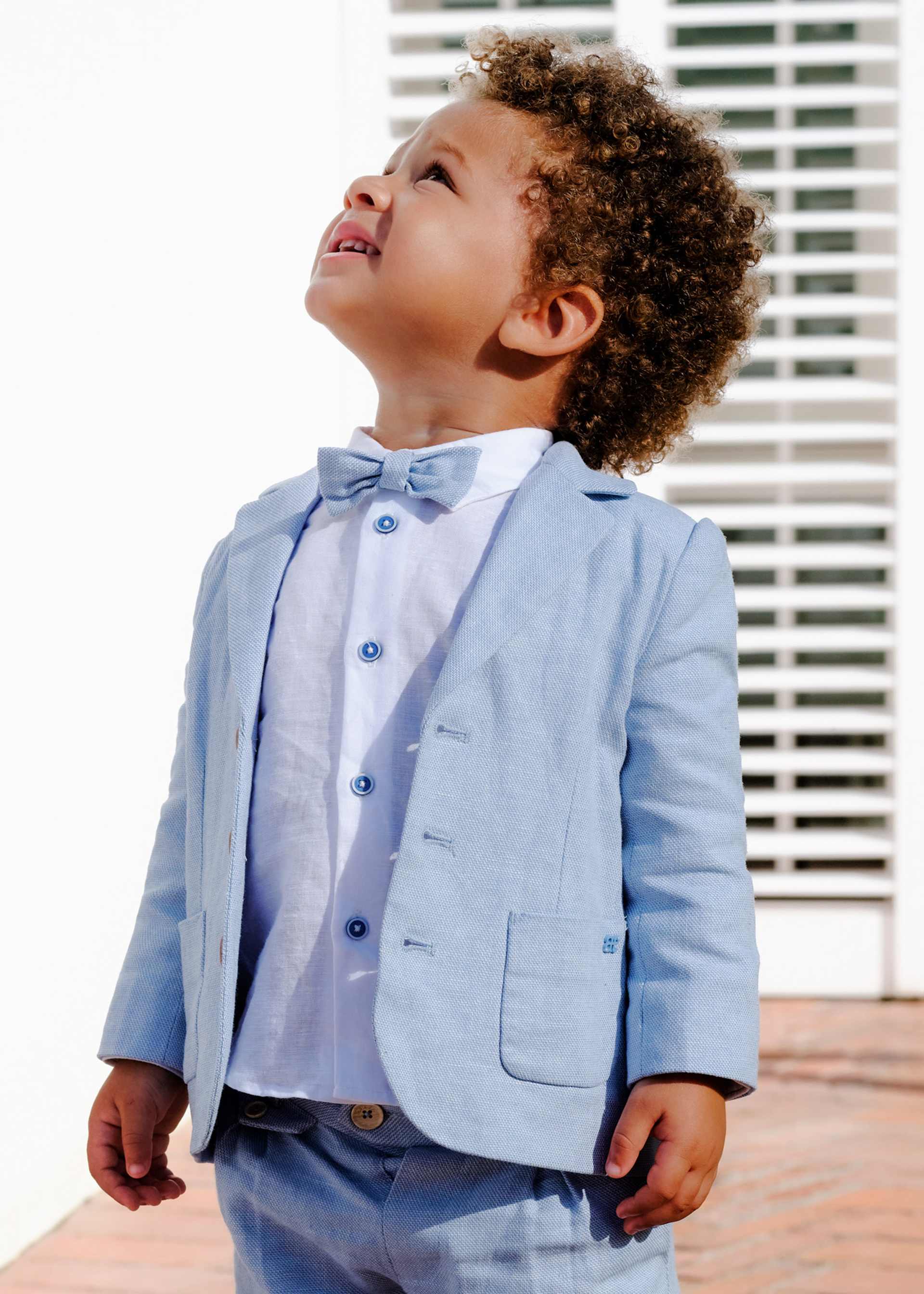 Baby structured linen blazer