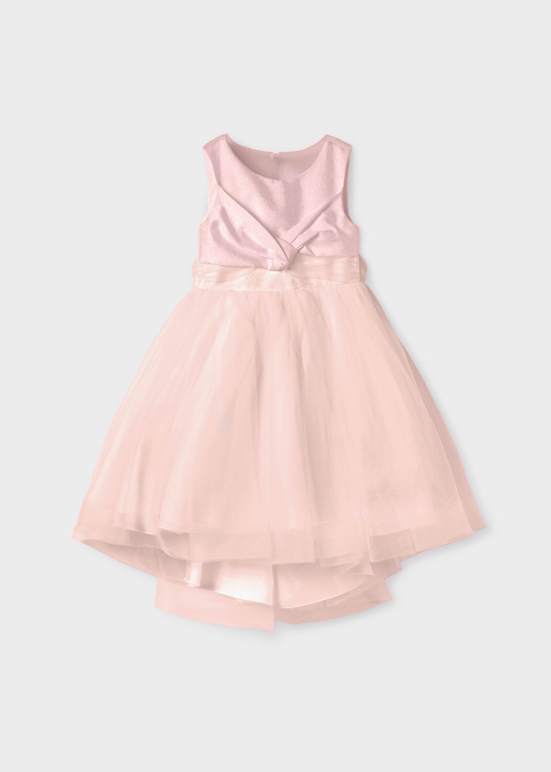 Abito tulle fantasia glitter bambina