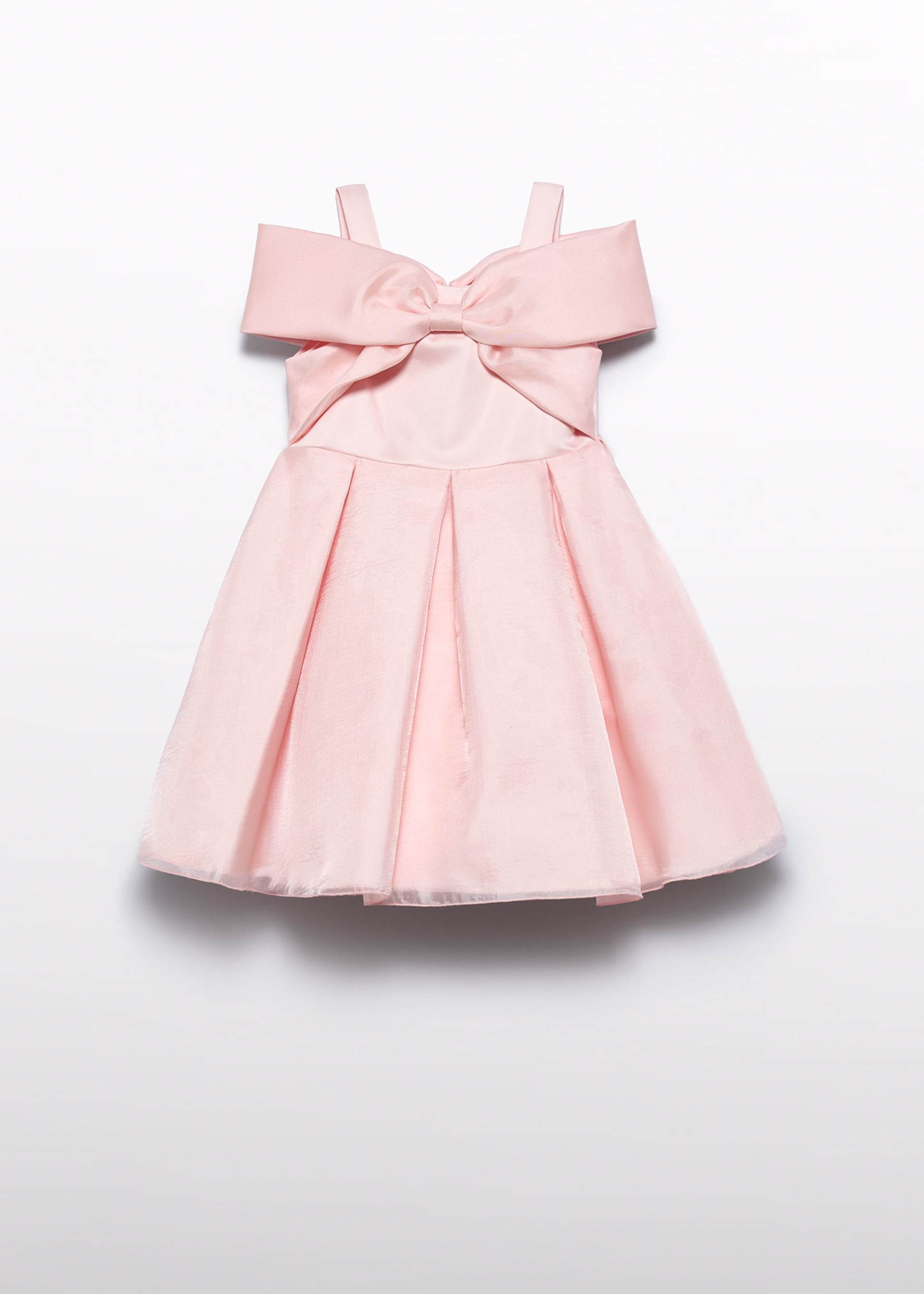 Abito fiocco organza bambina