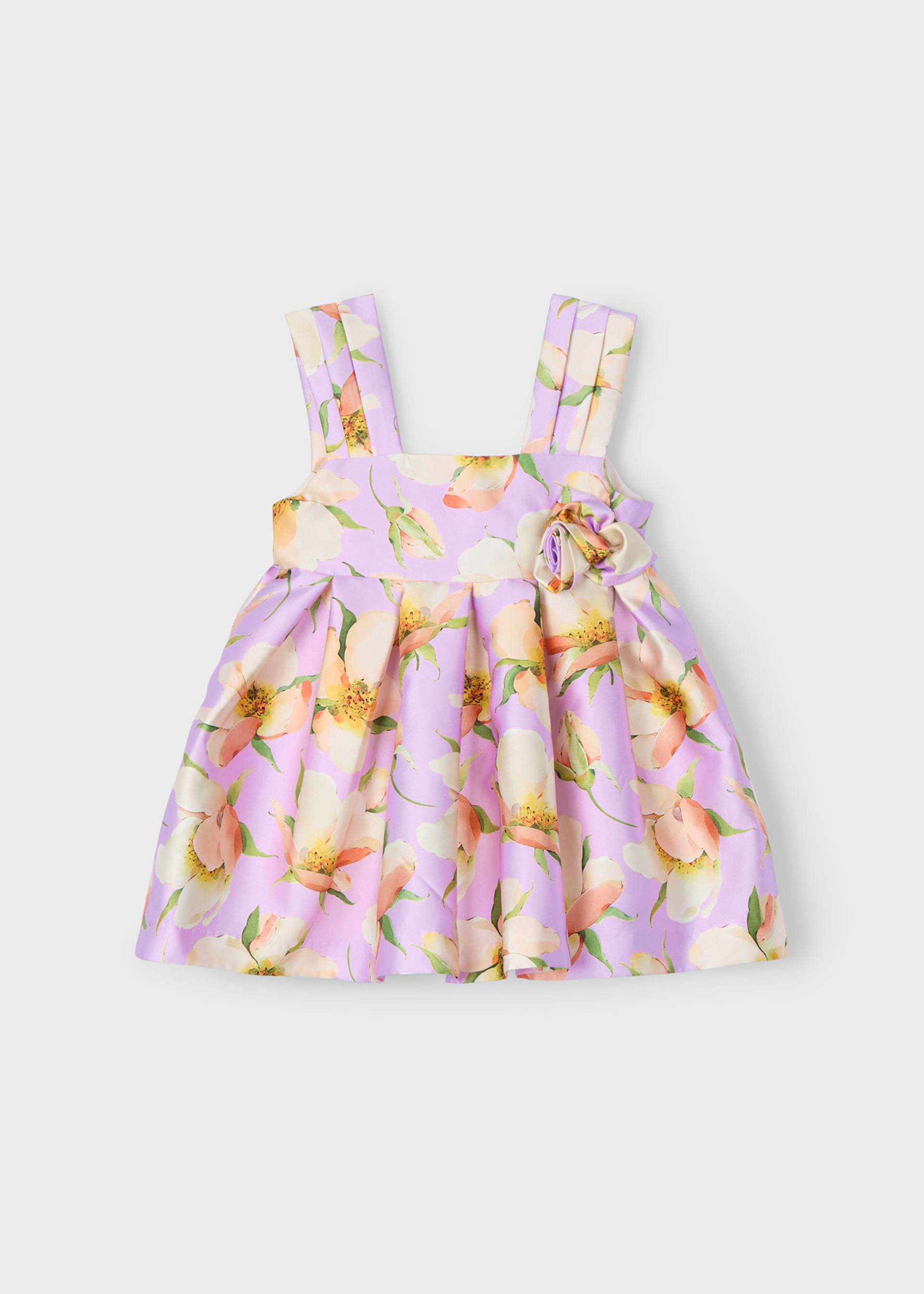 Vestido mikado estampado bebé