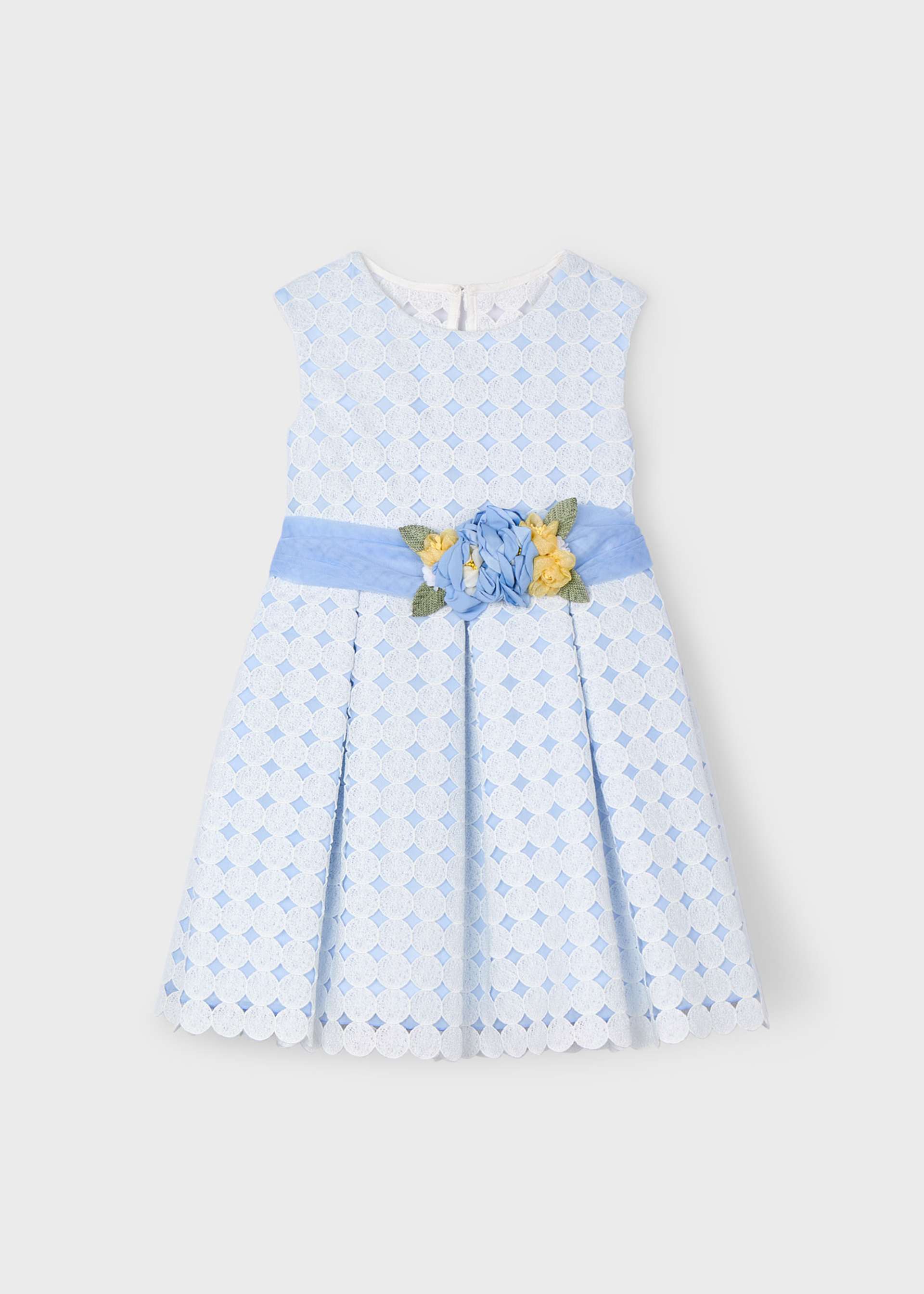 Vestido guipure menina