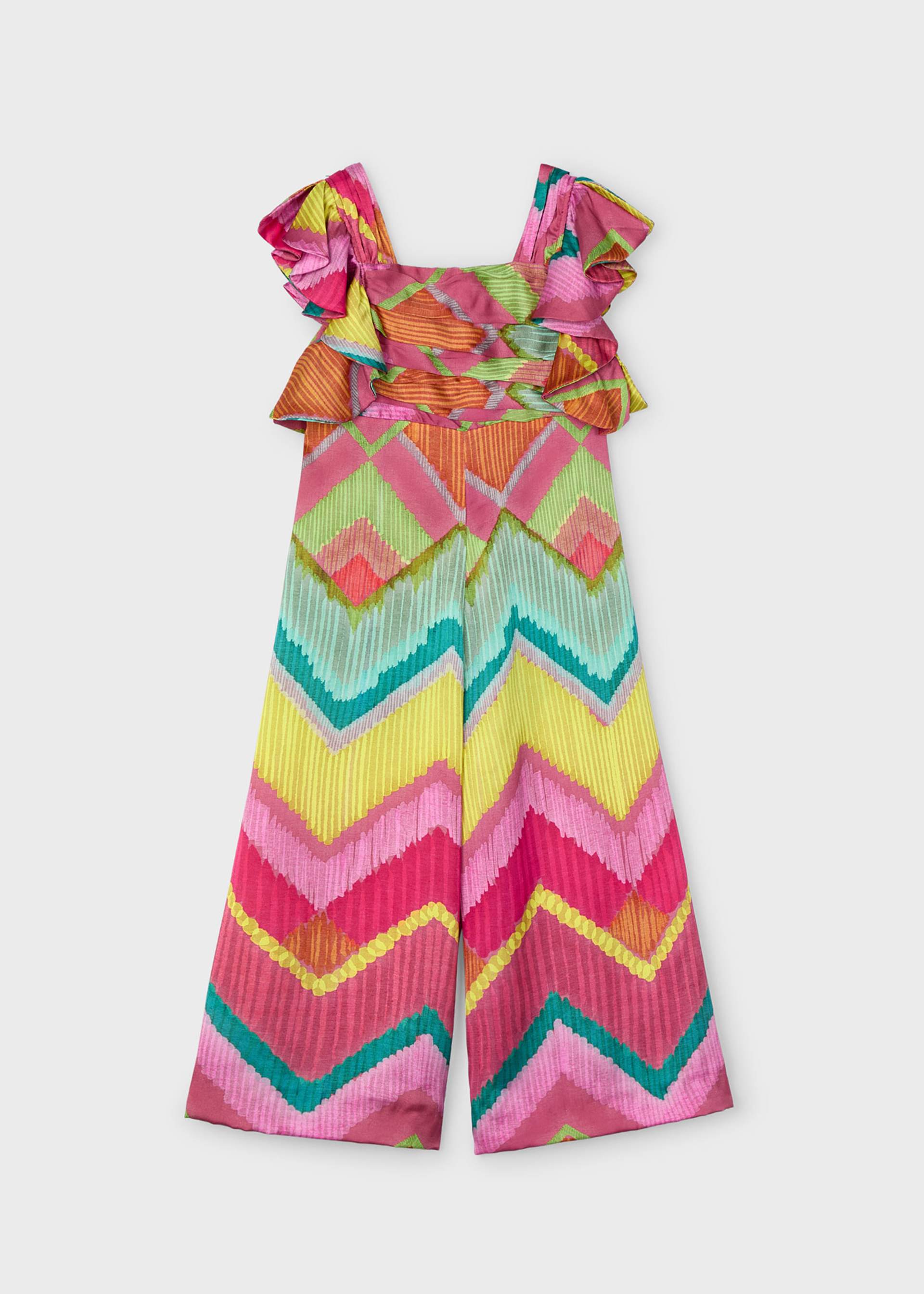 Girl Satin Print Jumpsuit Better Cotton