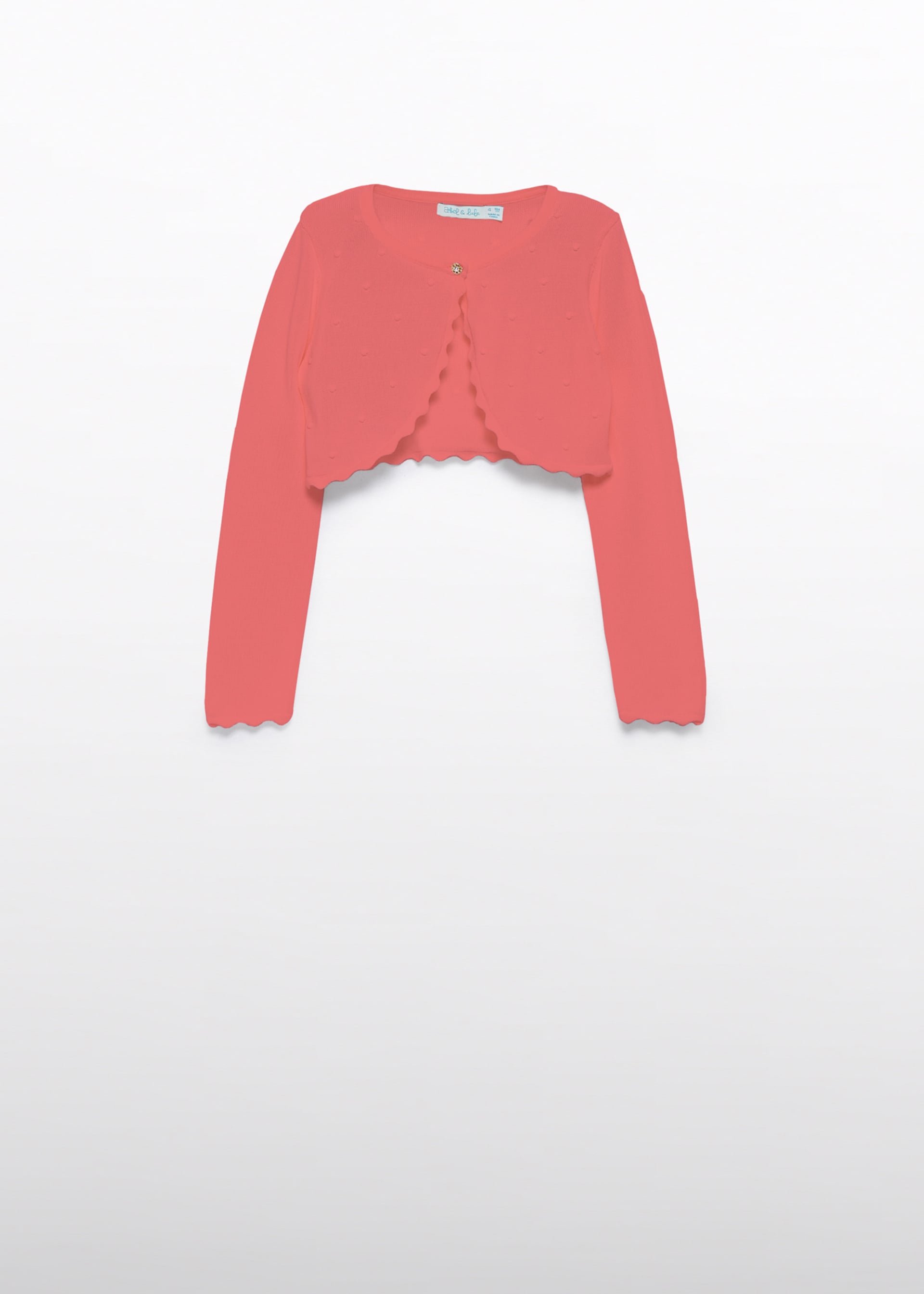 Bolero tricot ondas menina