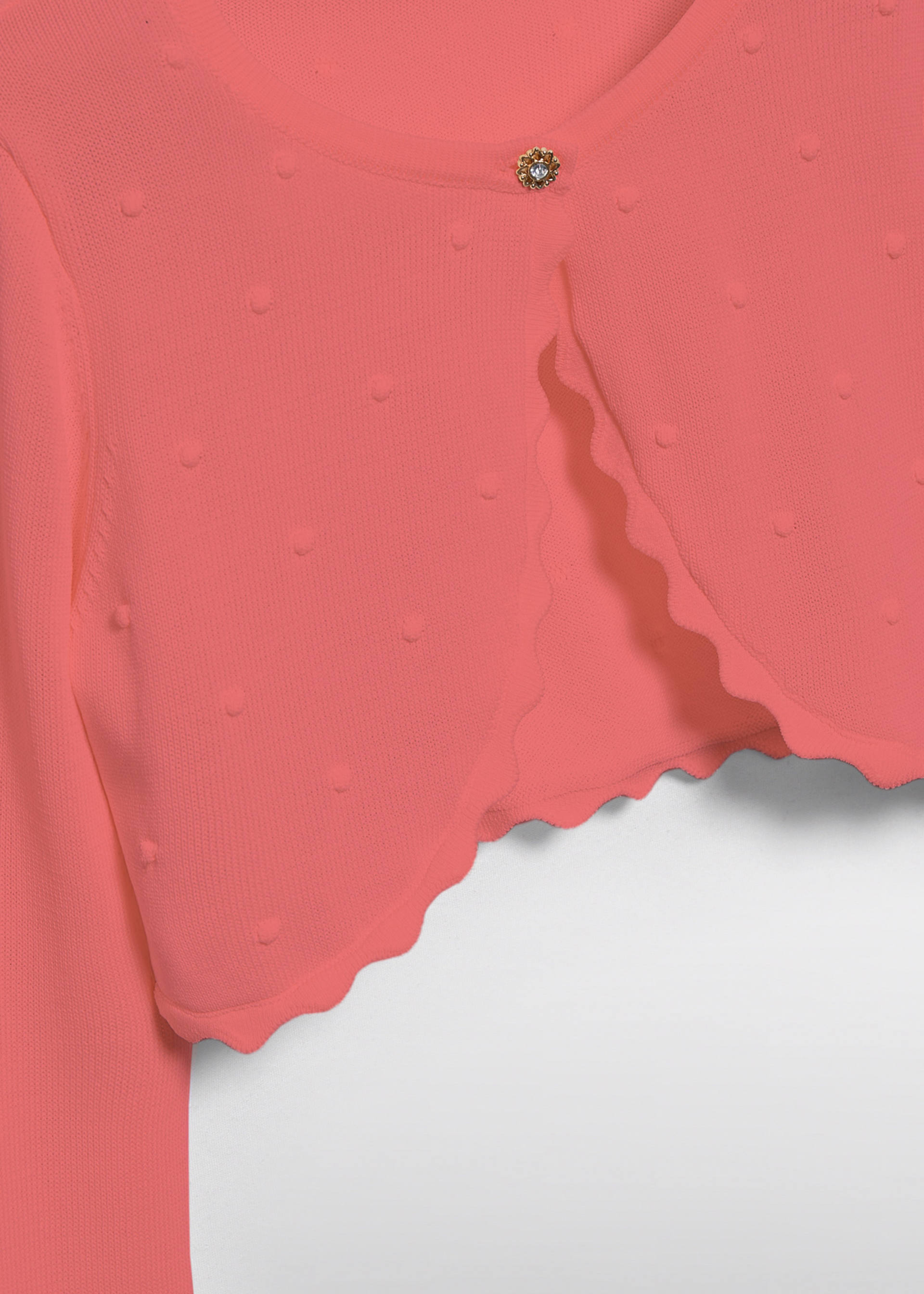 Girl tricot frill cardigan