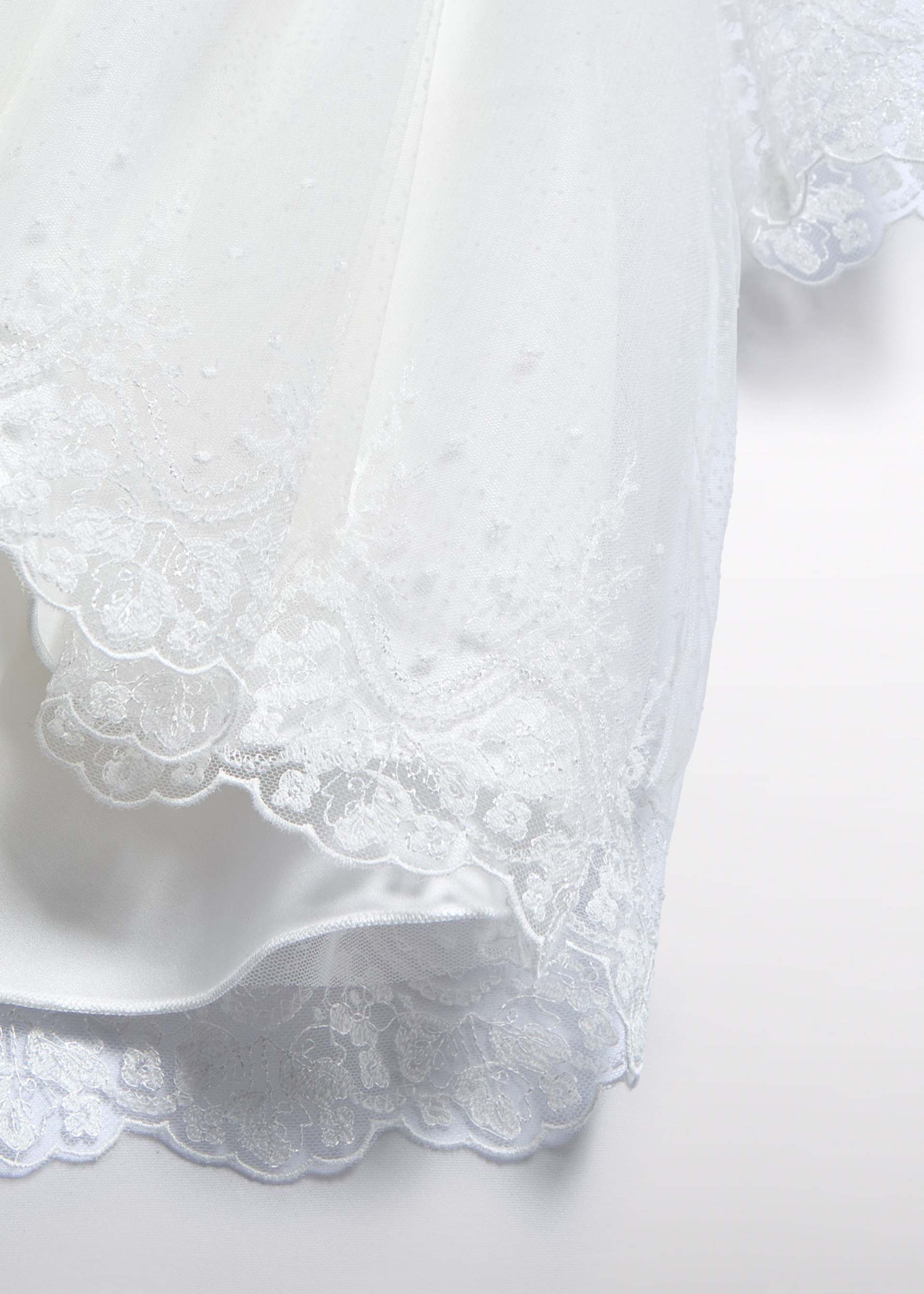 Vestido tule bordado bebé menina