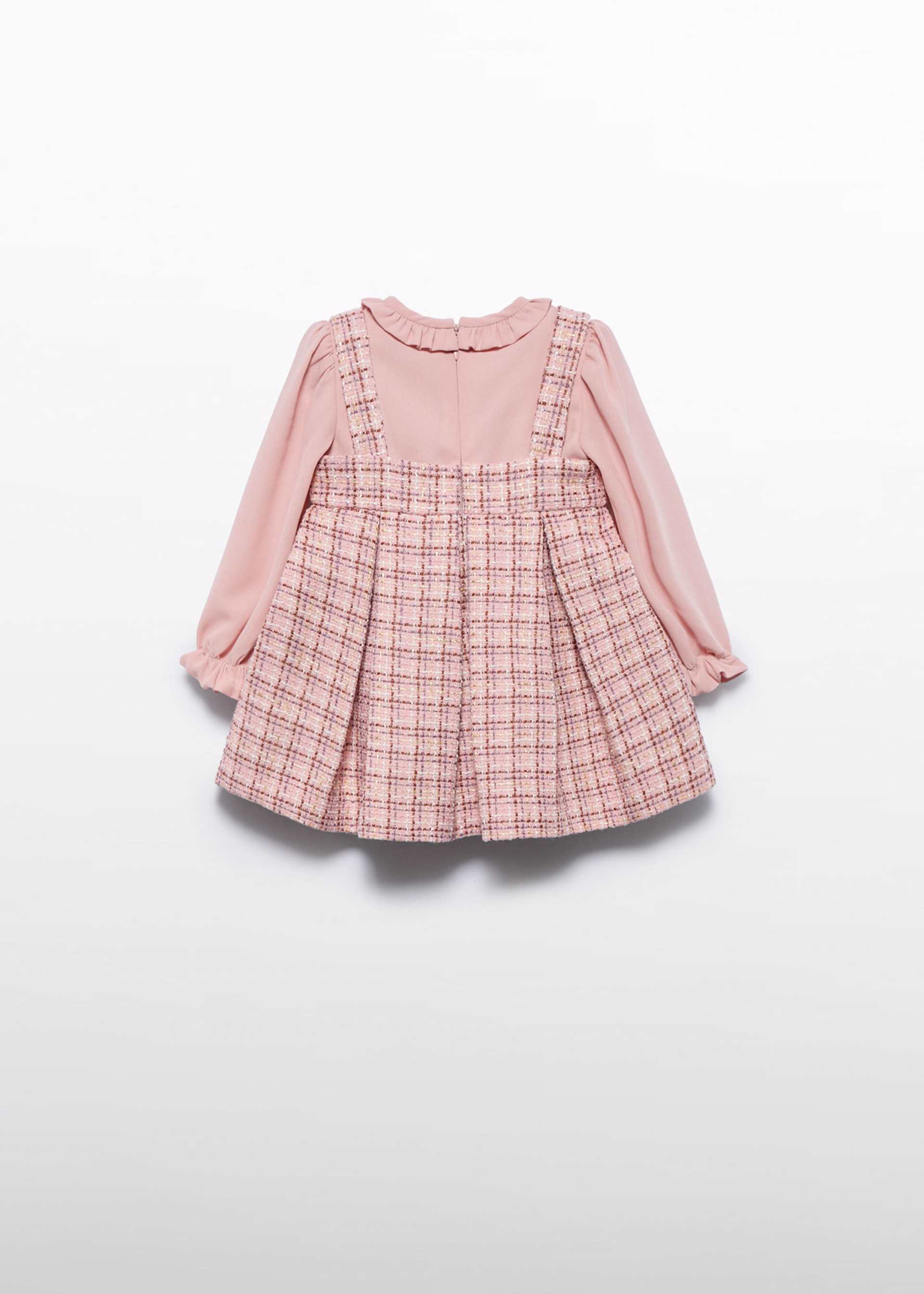 Robe chasuble en tweed bébé fille