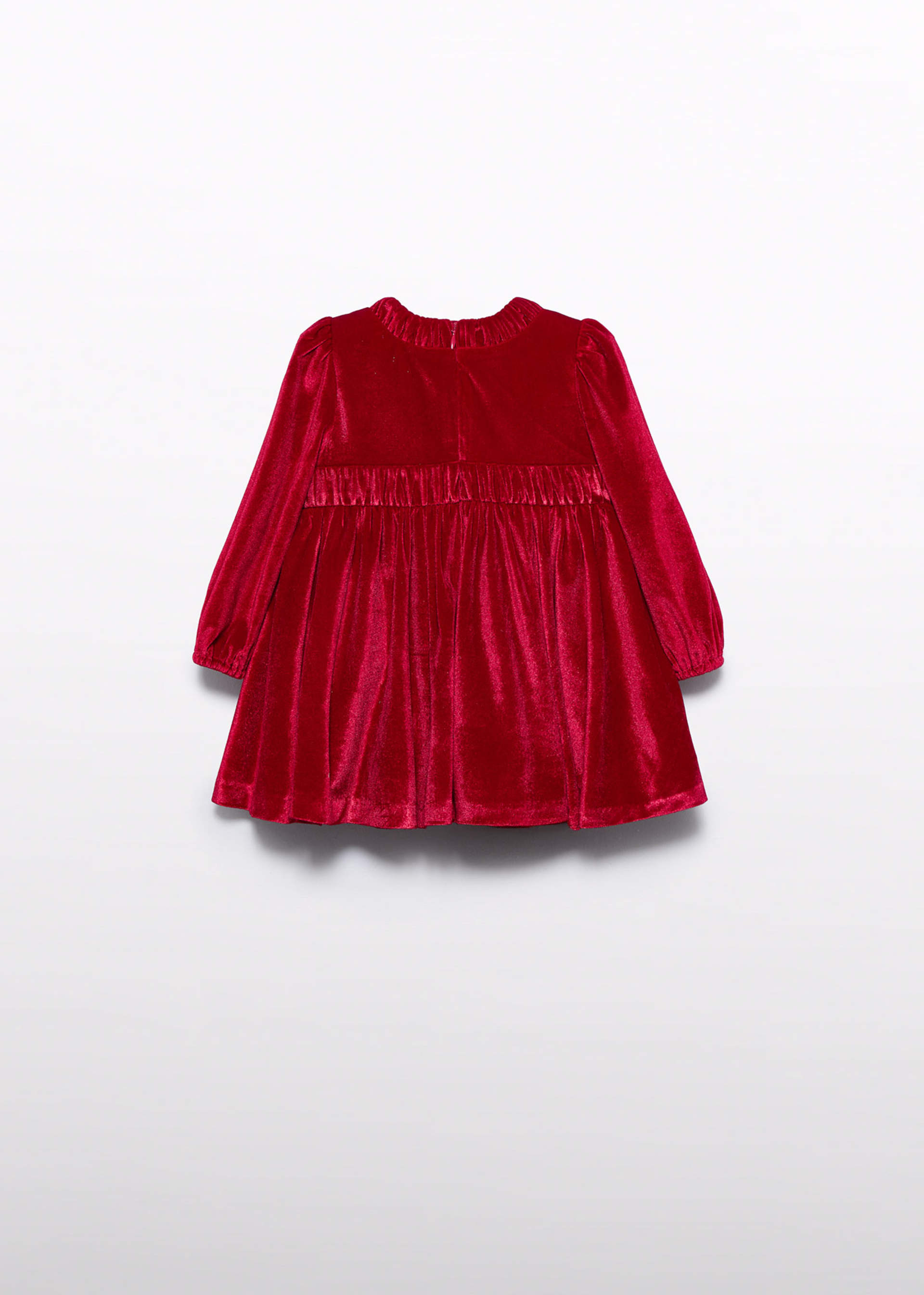 Baby girls velvet glitter dress