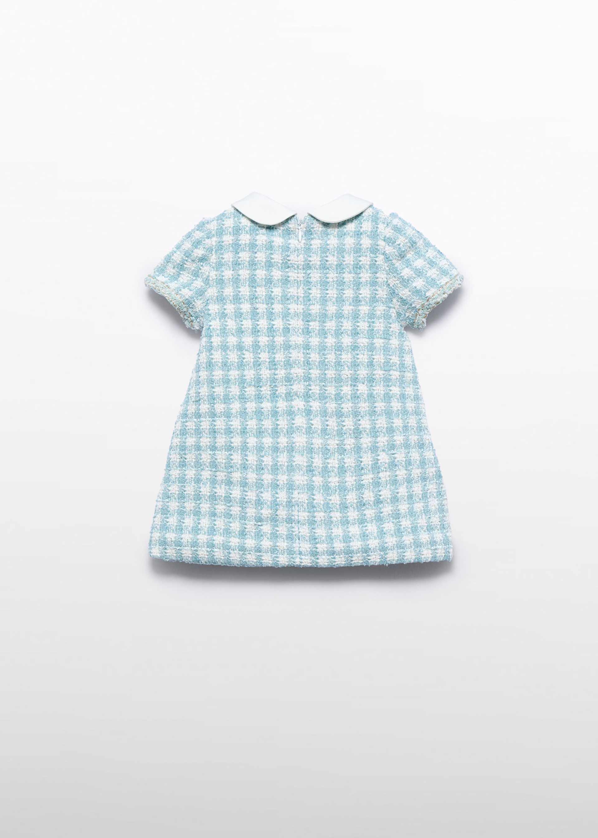 Sukienka w kratkę Lurex dla niemowlęcia