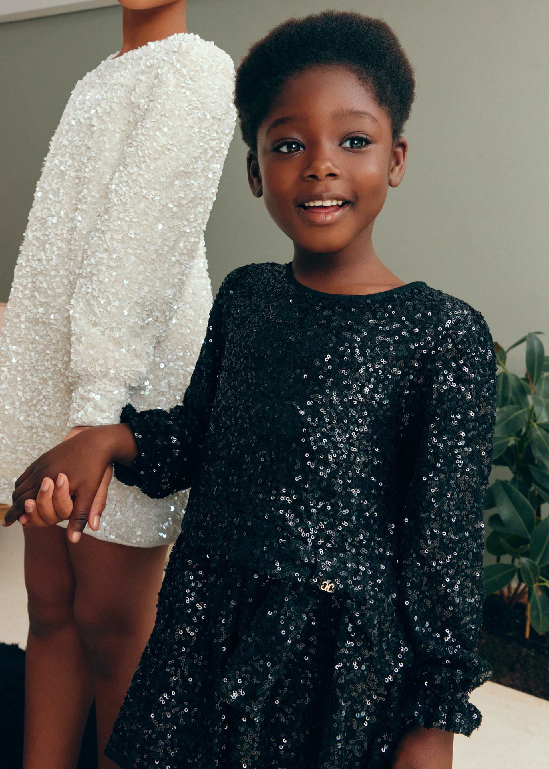 Robe à paillettes fille