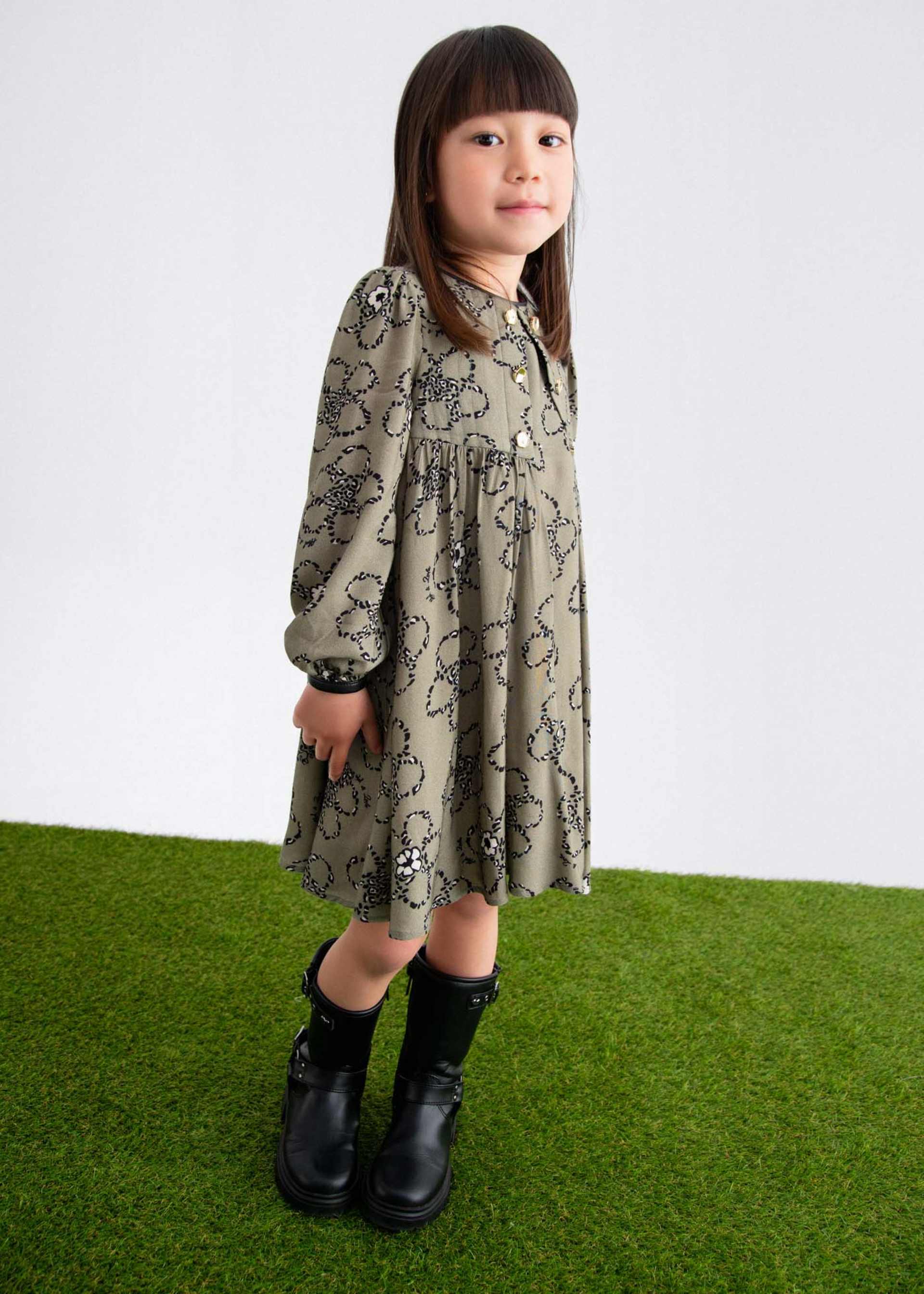 Vestido estampado menina