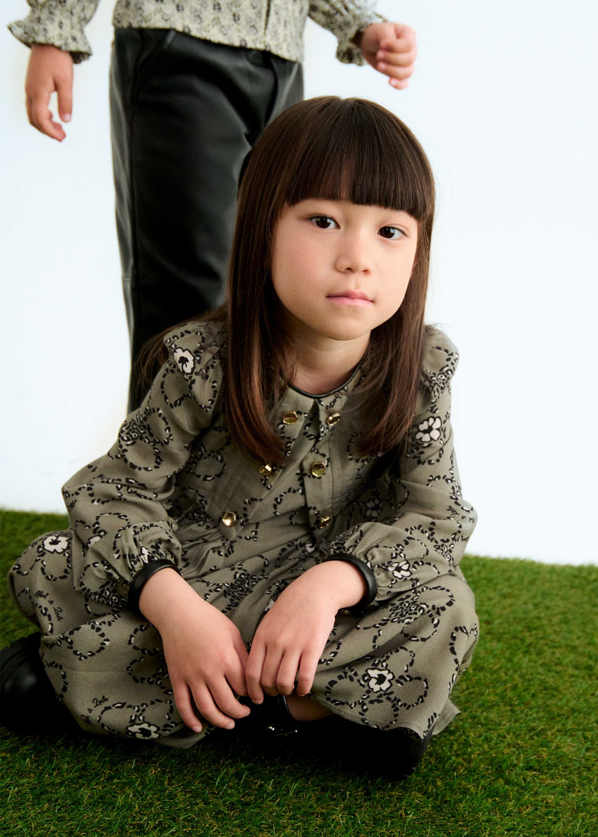 Vestido estampado menina