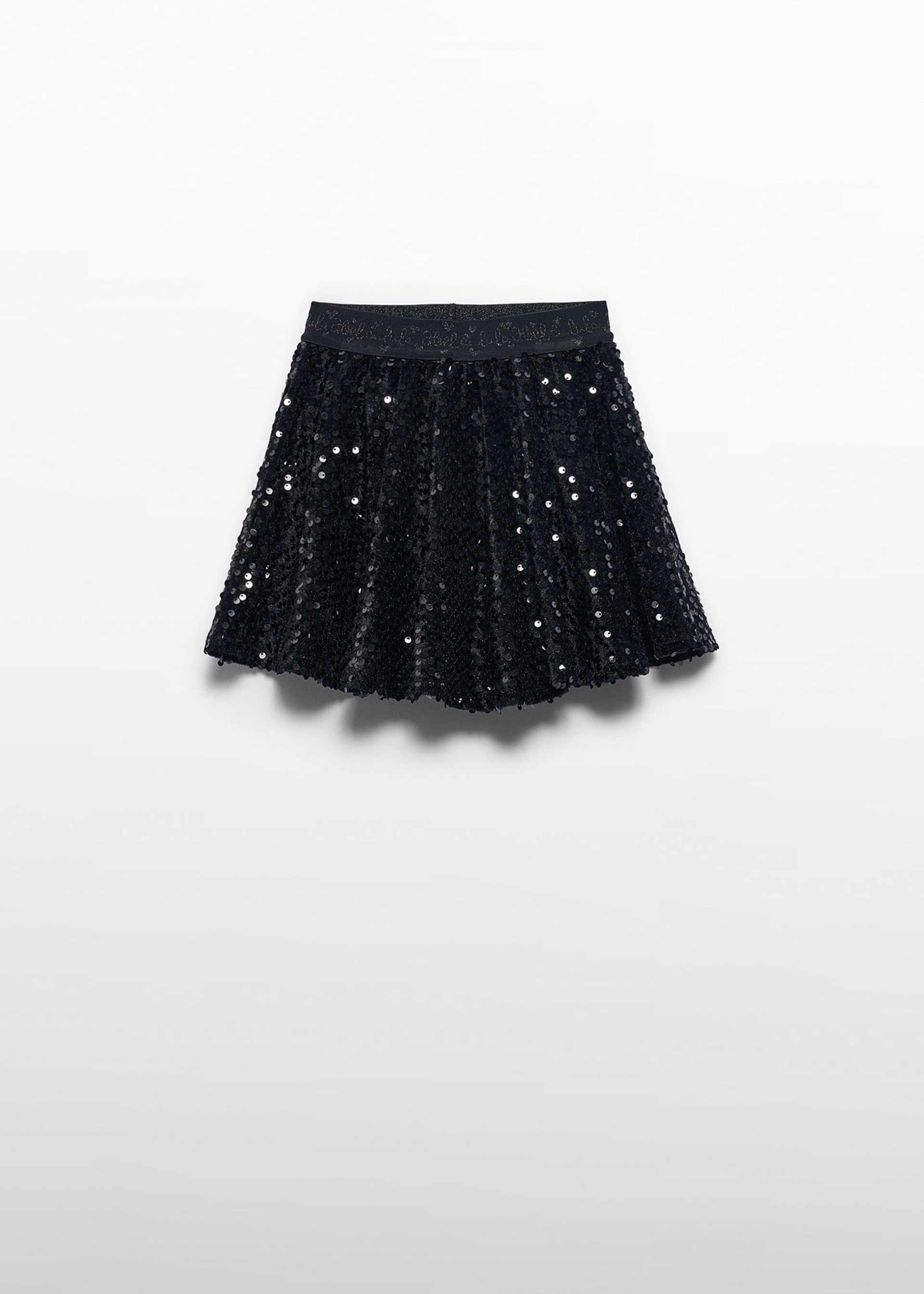 Girl Velvet Sequin Skirt
