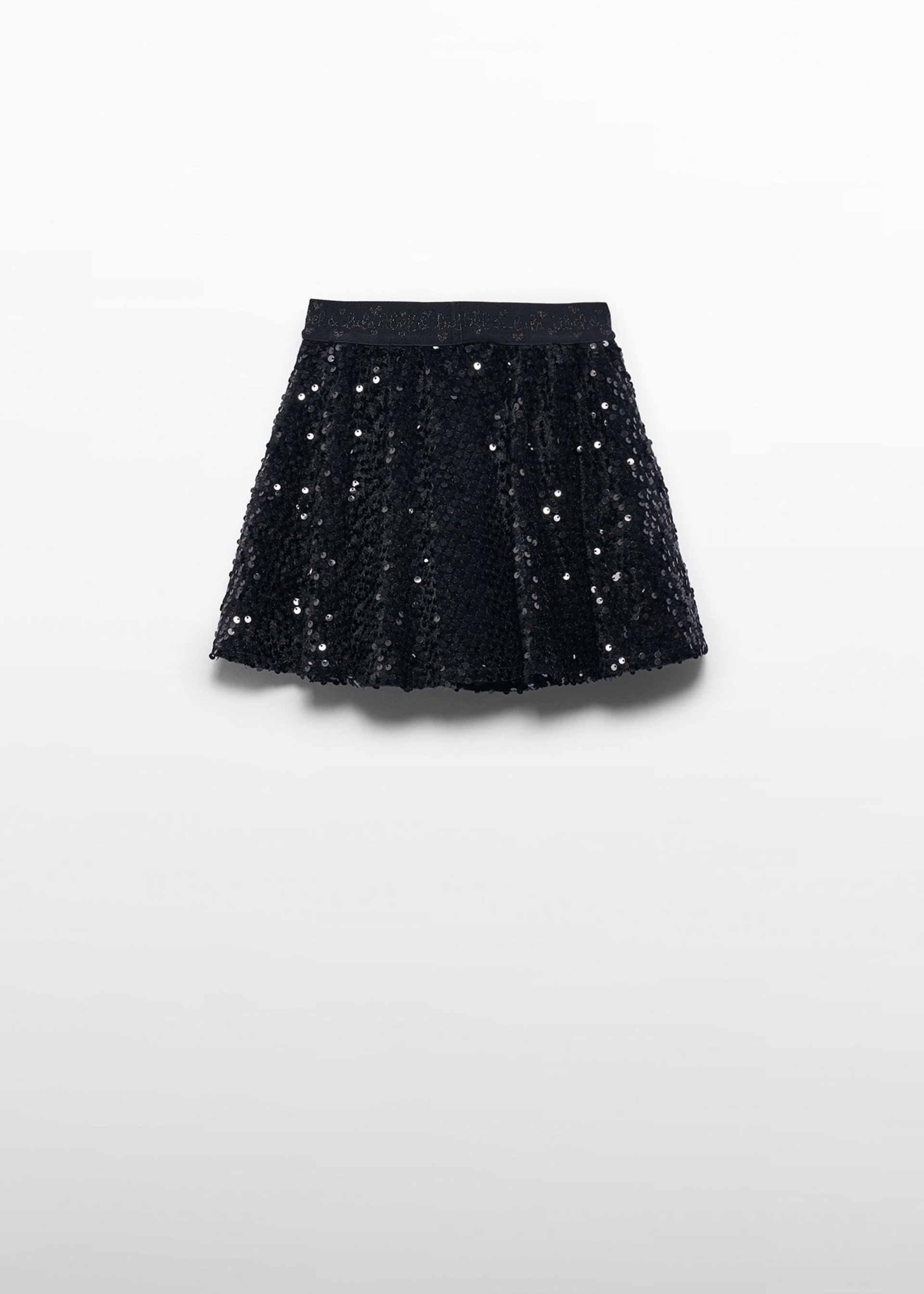 Girl Velvet Sequin Skirt