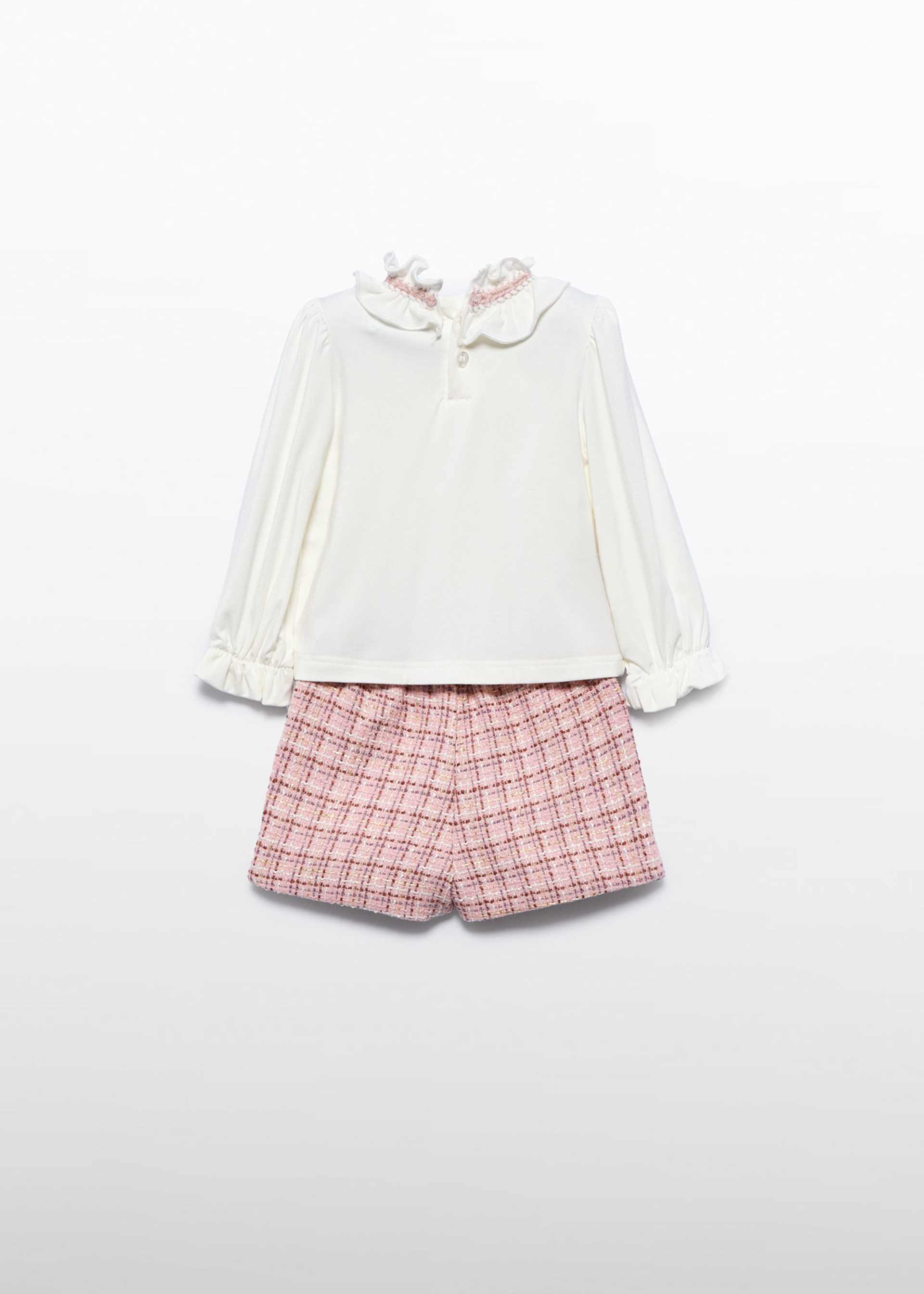 Ensemble bermuda en tweed bébé fille