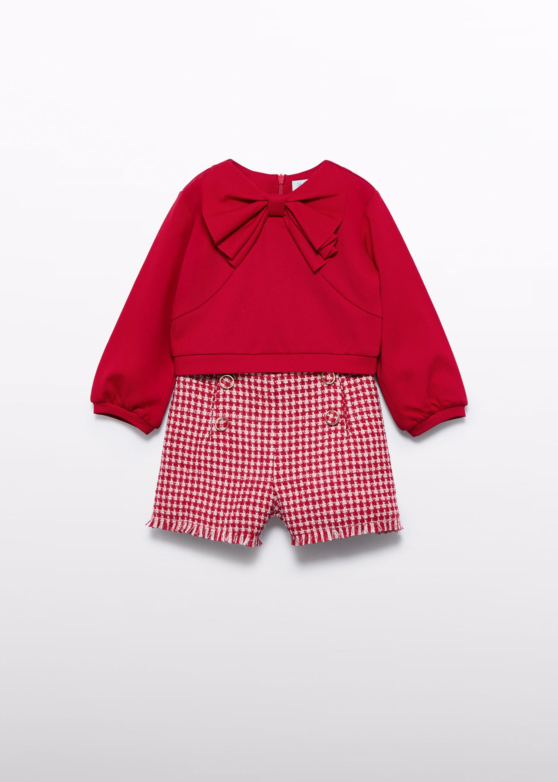 Conjunto bermuda bebé menina