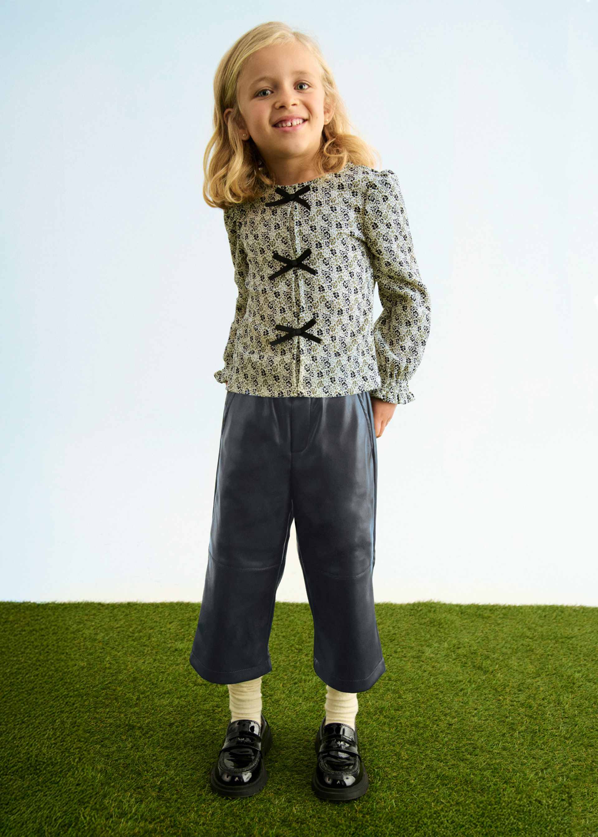 Pantalon culotte cargo avec ceinture fille