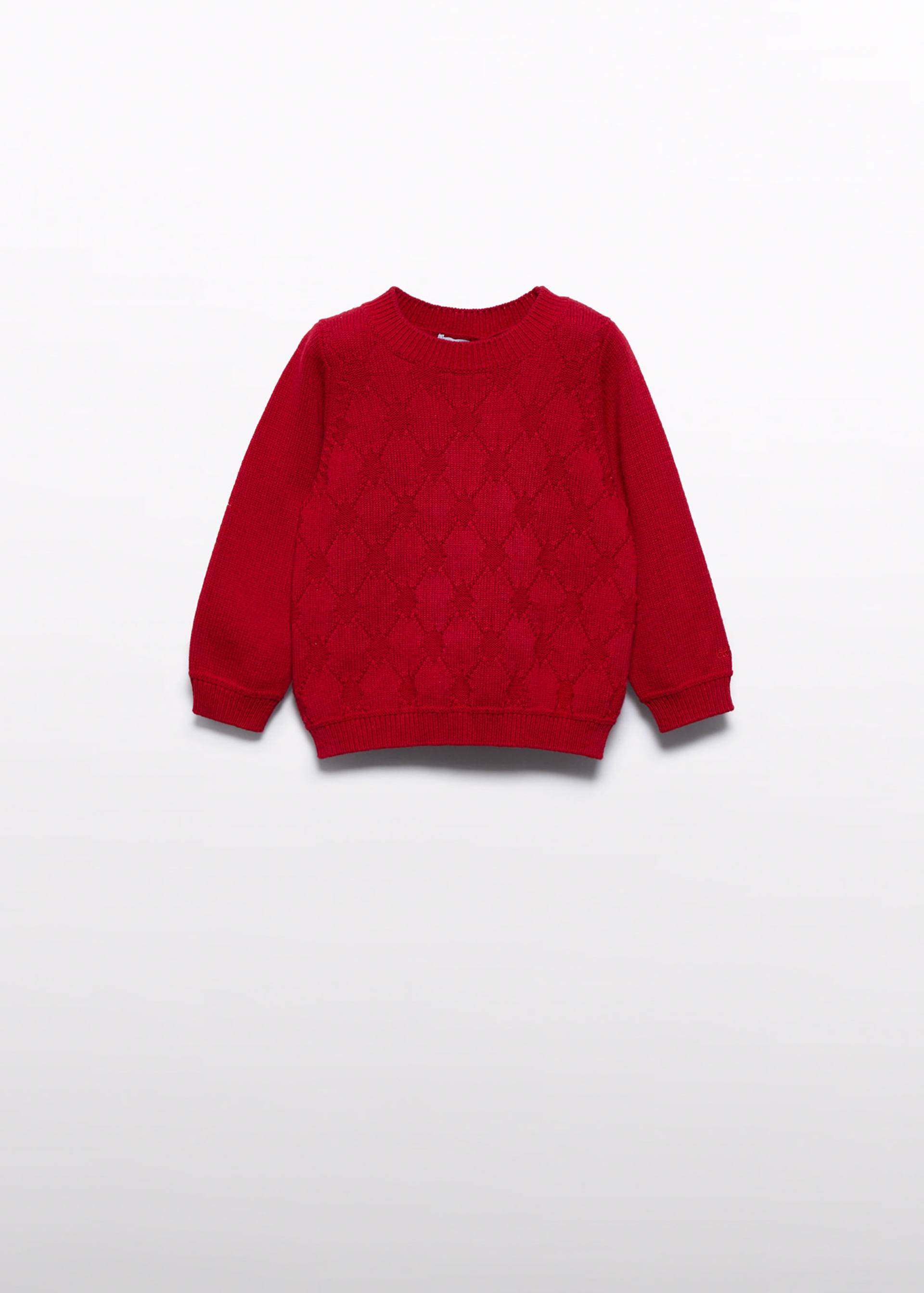 Strukturalny sweter dla dziewczynki