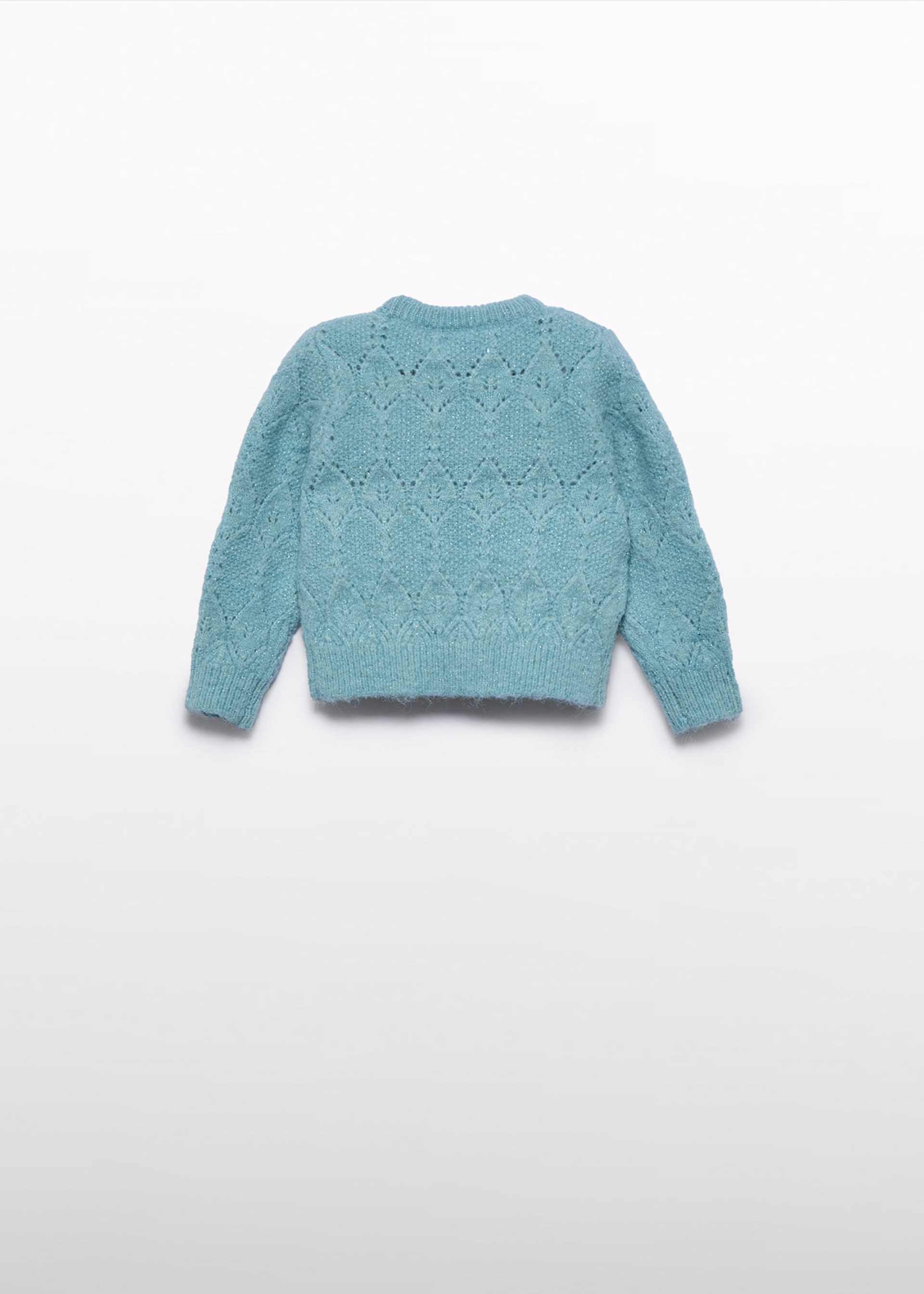 Camisola tricô pontos abertos bebé menina