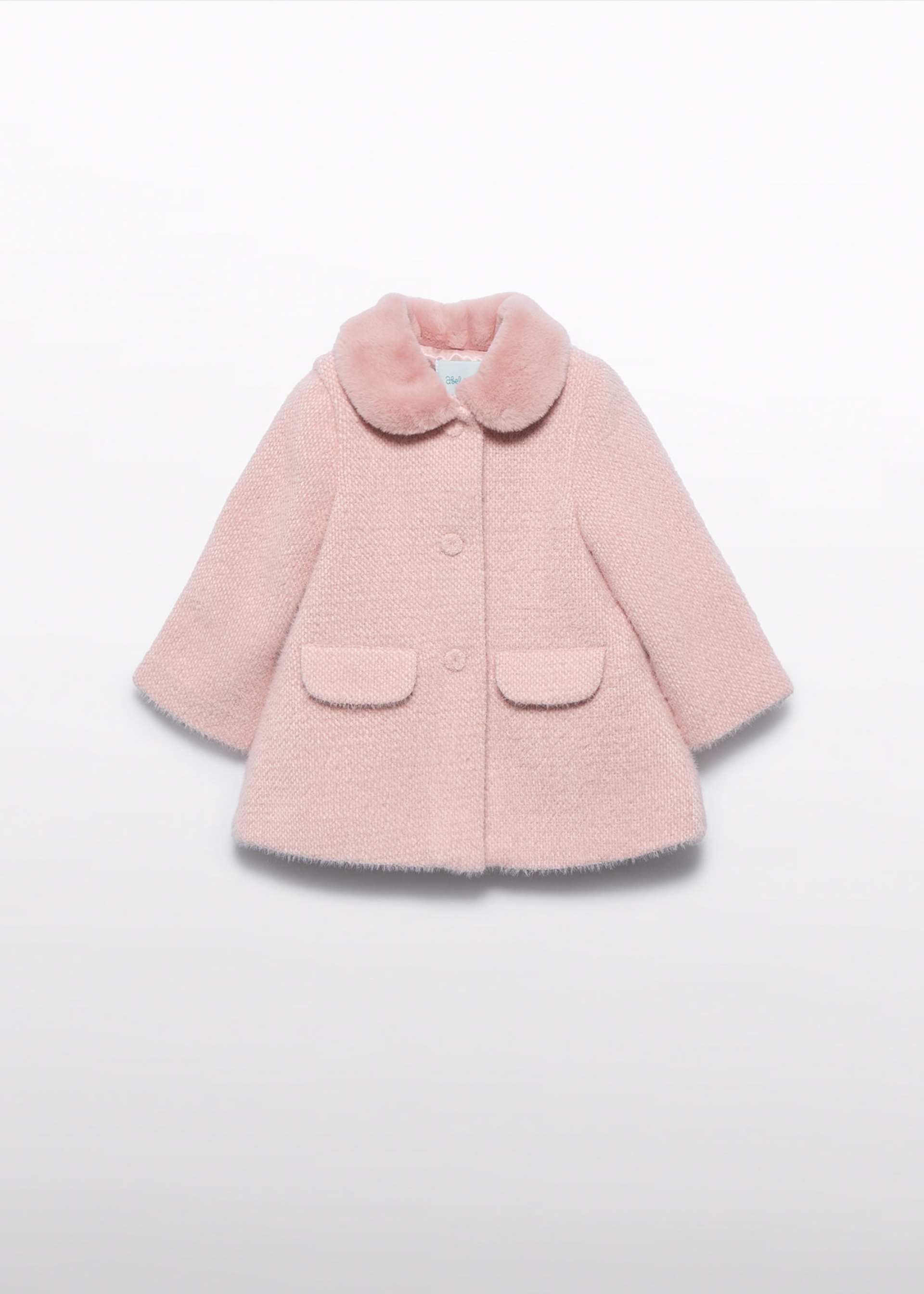 Manteau structuré en maille bébé fille