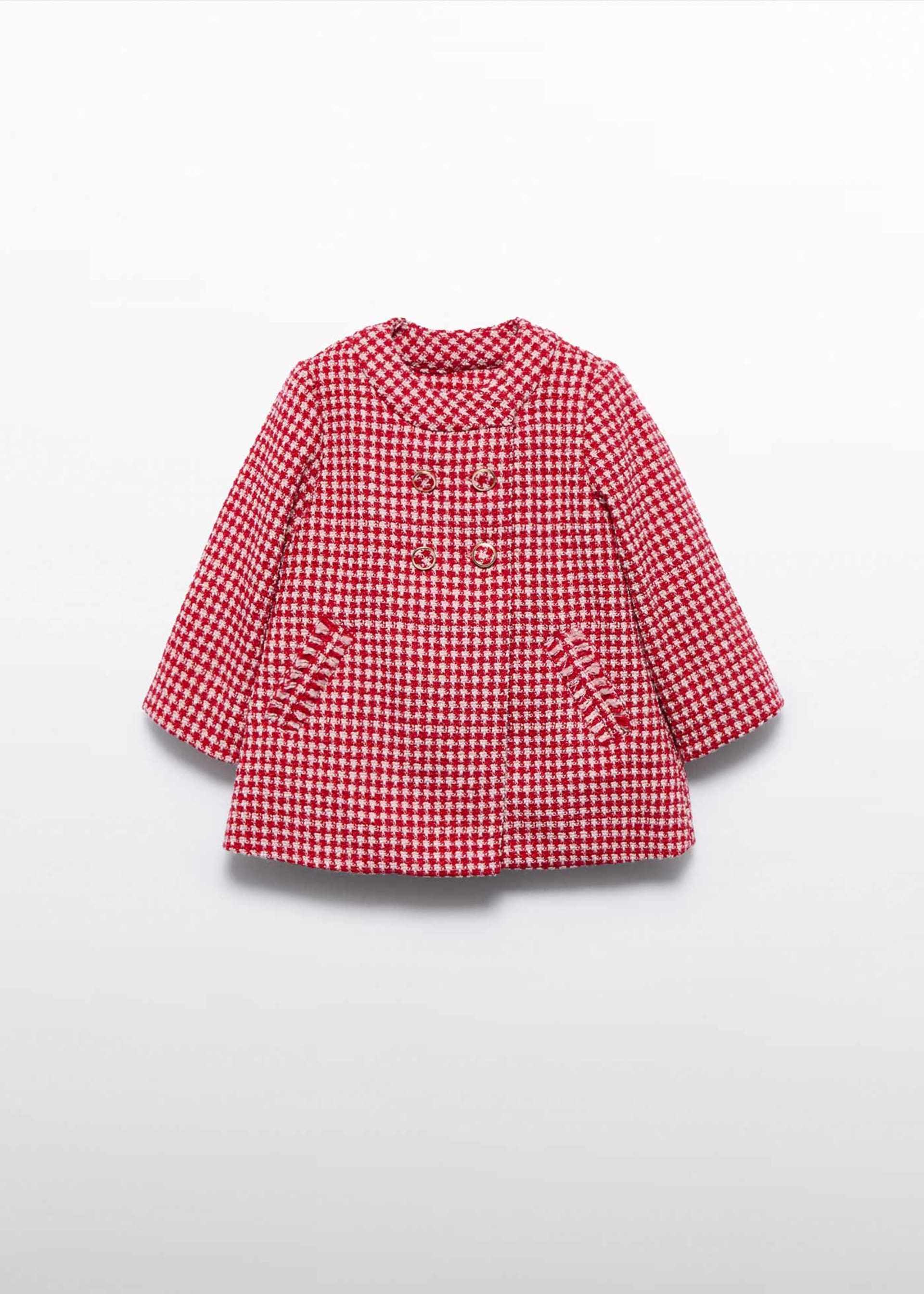 Casaco xadrez mini vichy para bebé menina