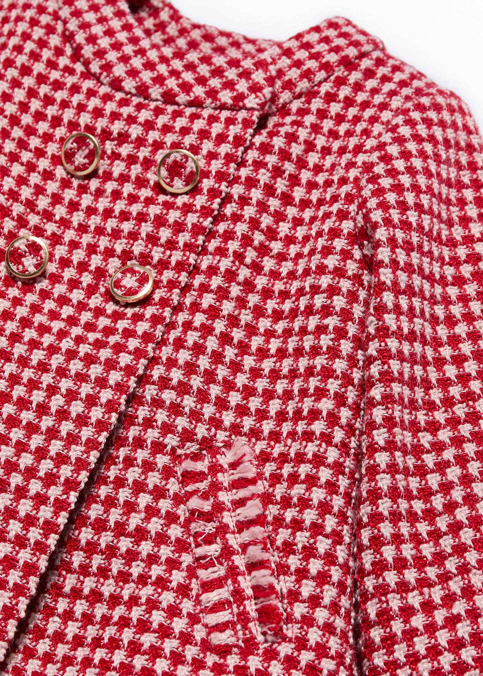Baby girls mini gingham check coat