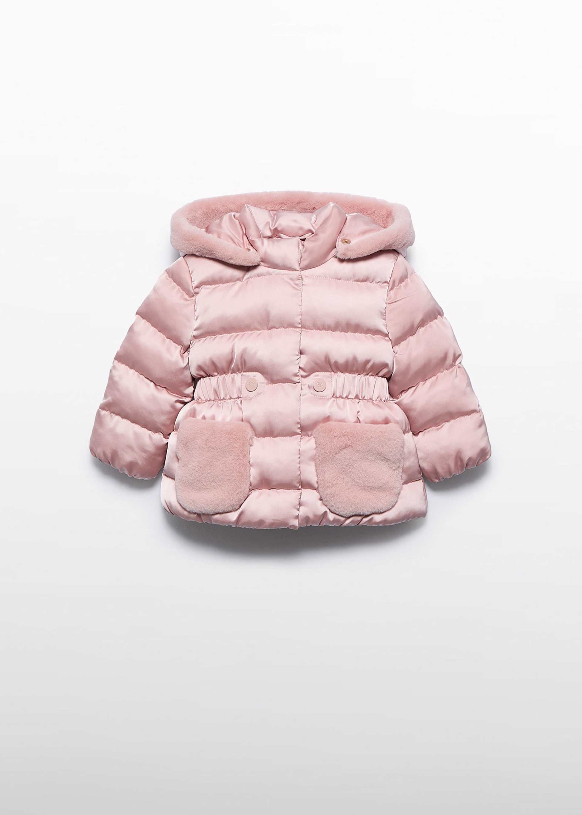 Geaca satinata bebe fetita