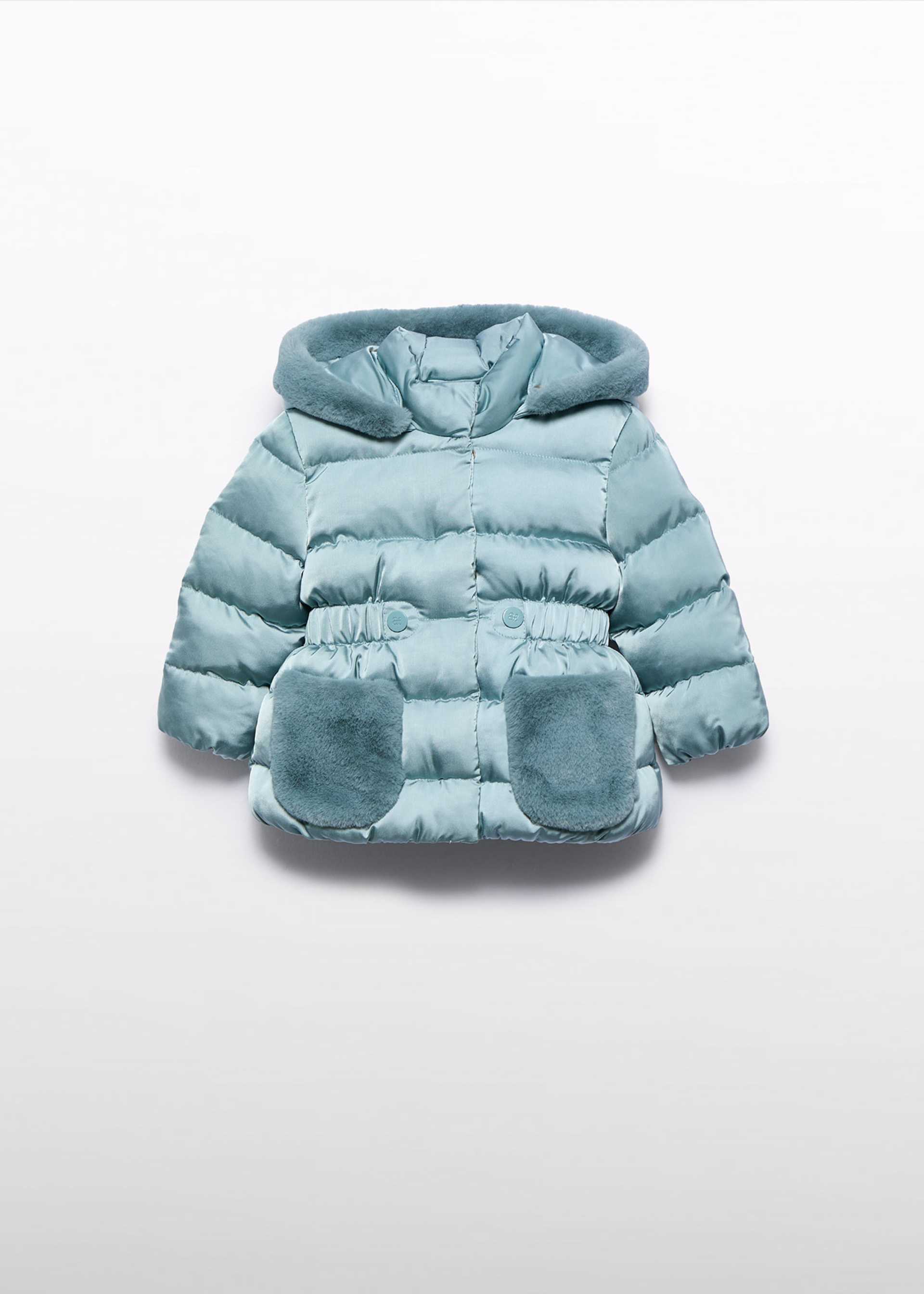 Manteau en satin bébé fille