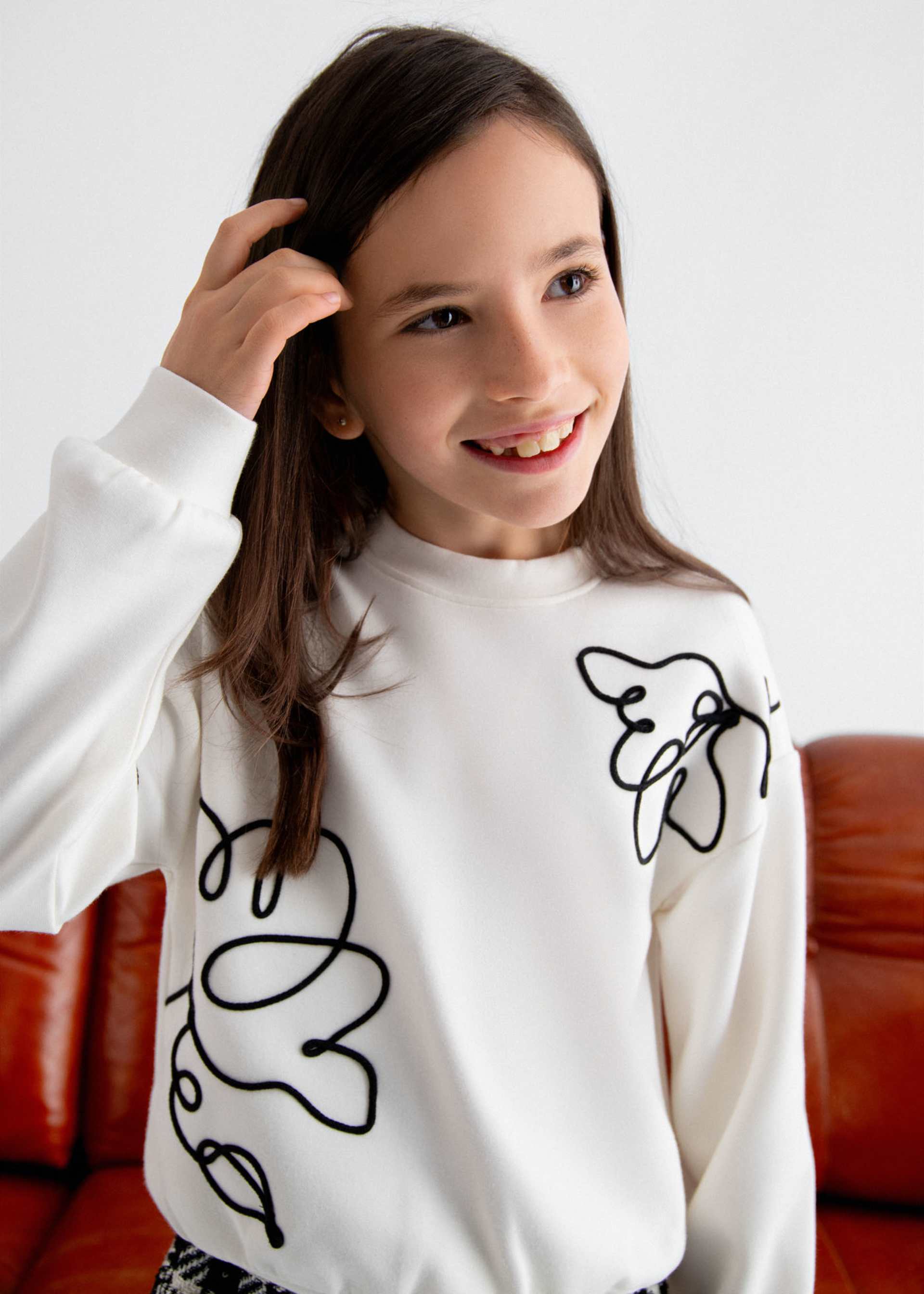 girls embroidered jumper