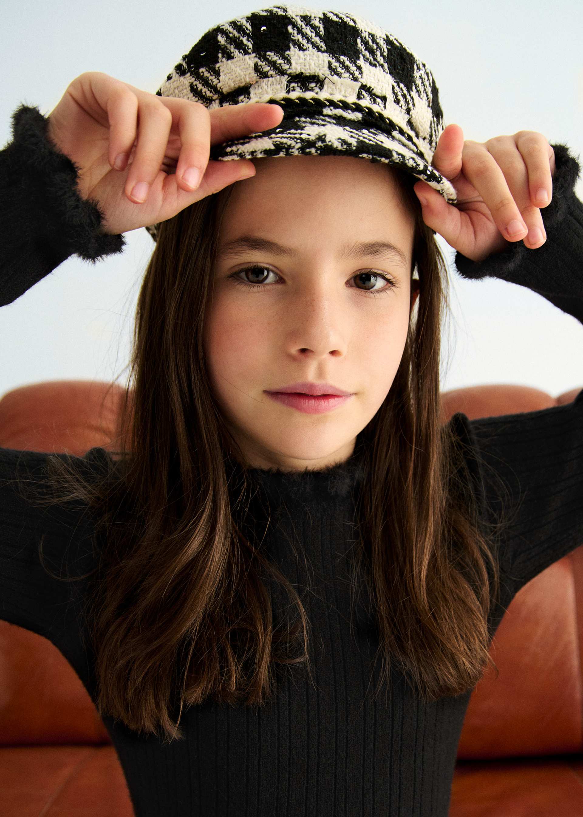 Girl Ribbed Knit Turtleneck