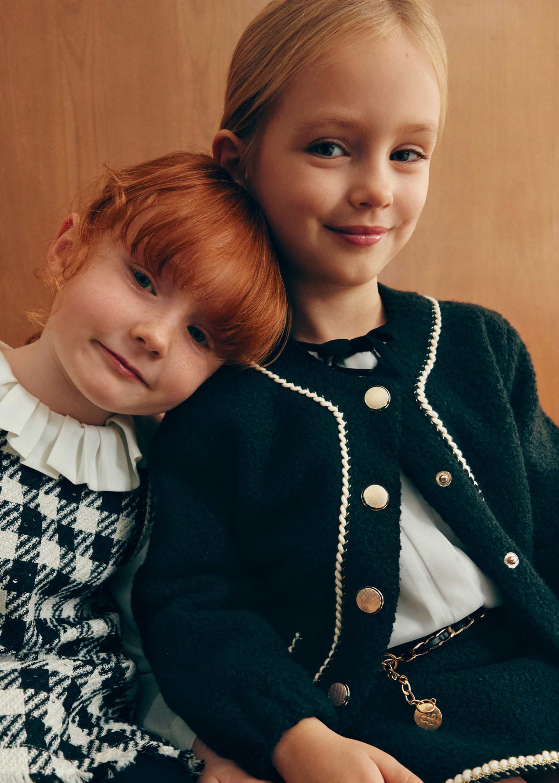 Veste effet moutonné fille