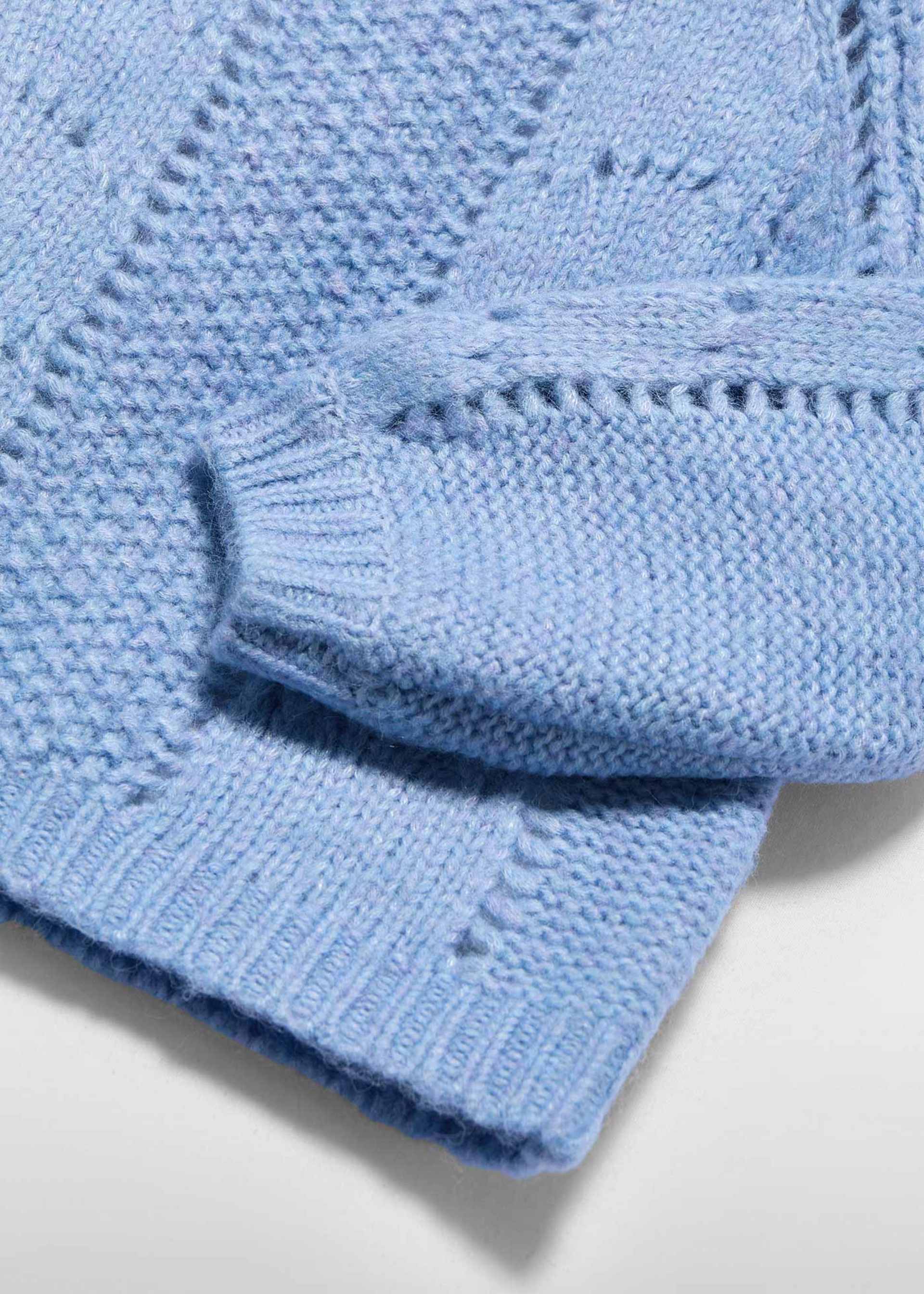 Sweter dziewczęcy z ażurem