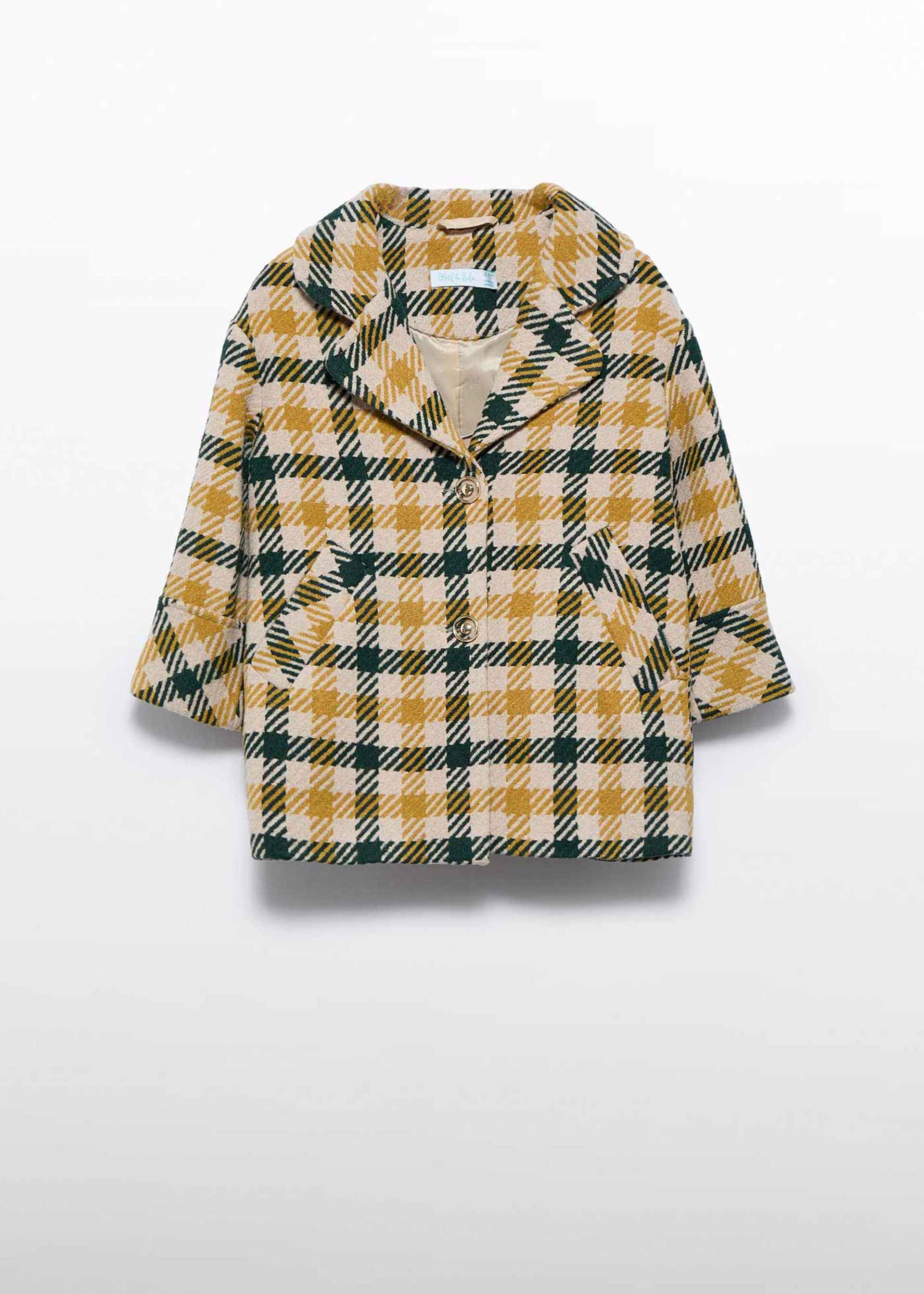 Manteau à carreaux fille
