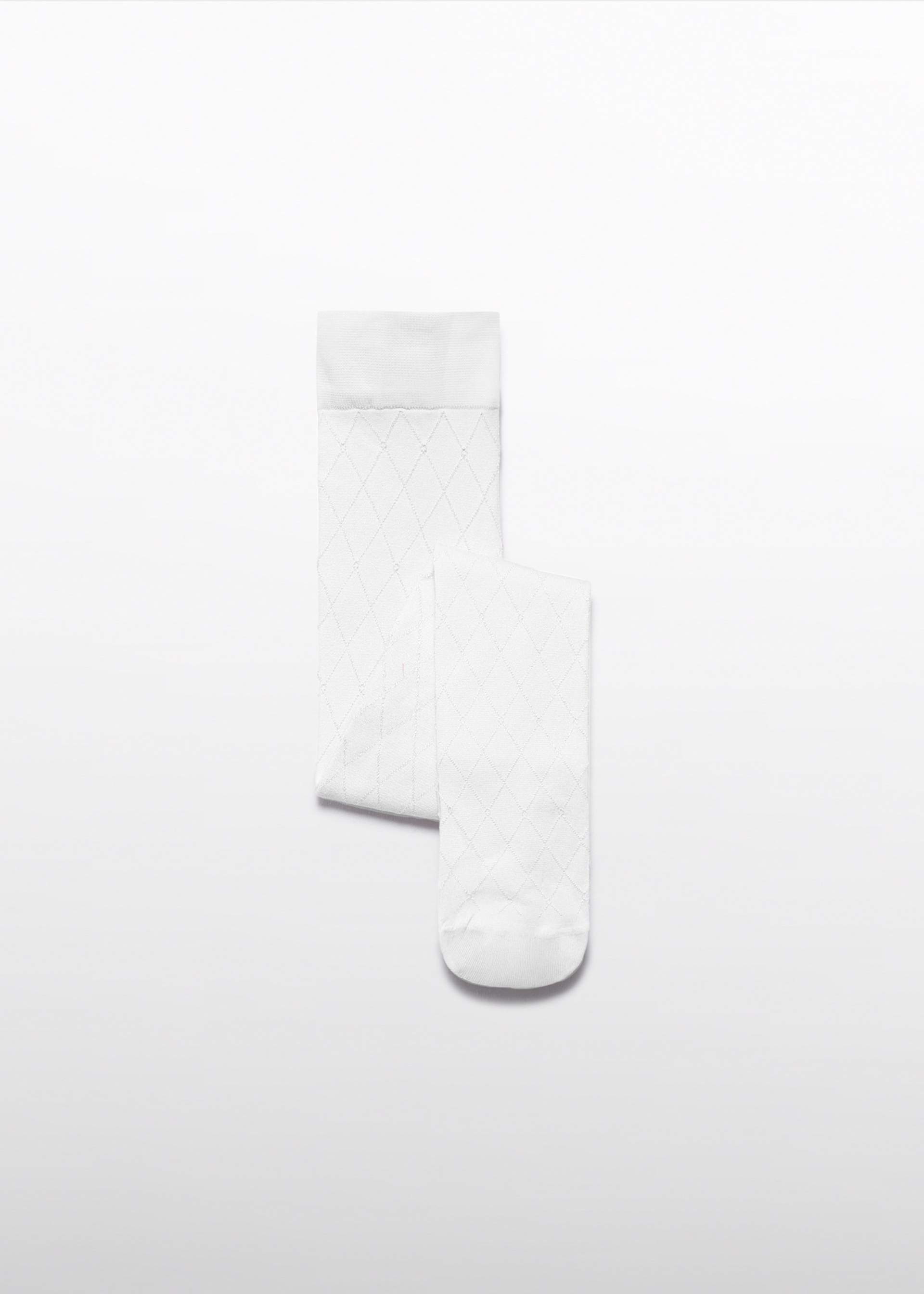 Collants jacquard bebé menina