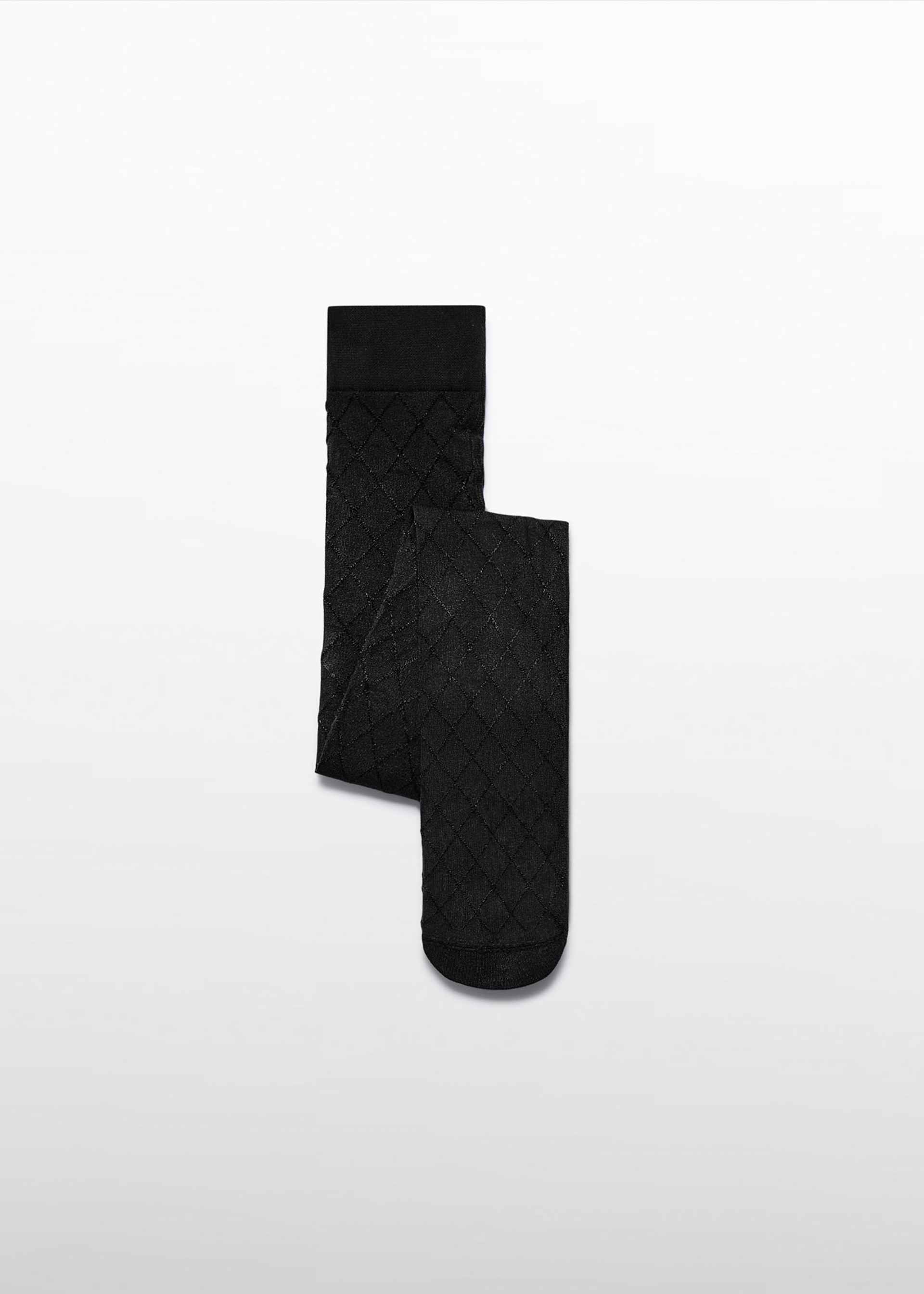 Panty jacquard rombos niña