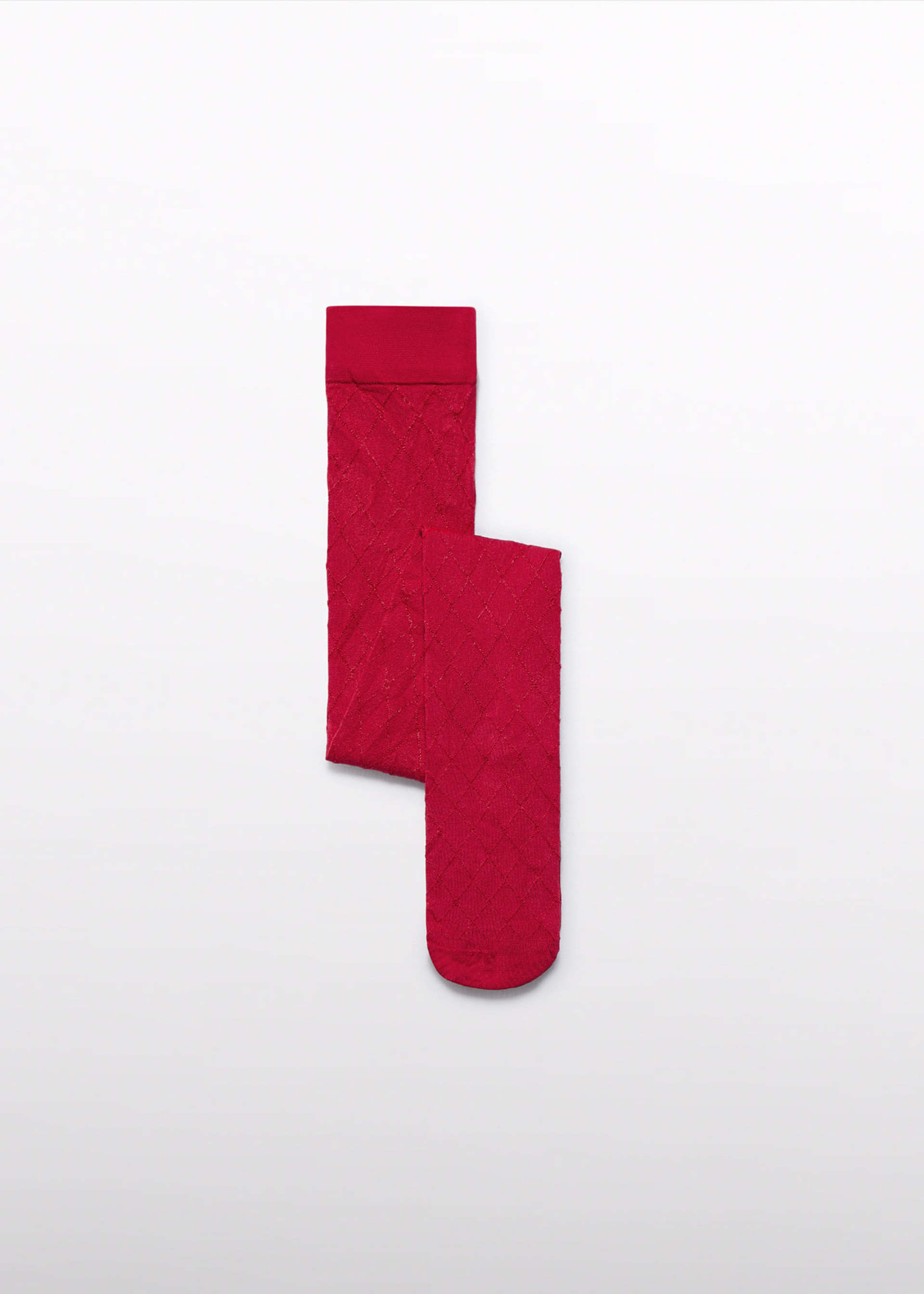 Girls diamond jacquard tights