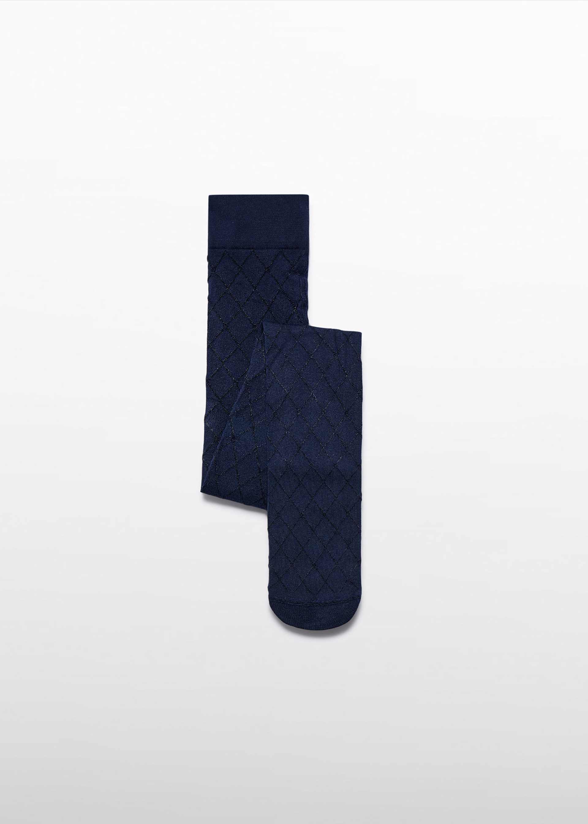 Girls diamond jacquard tights