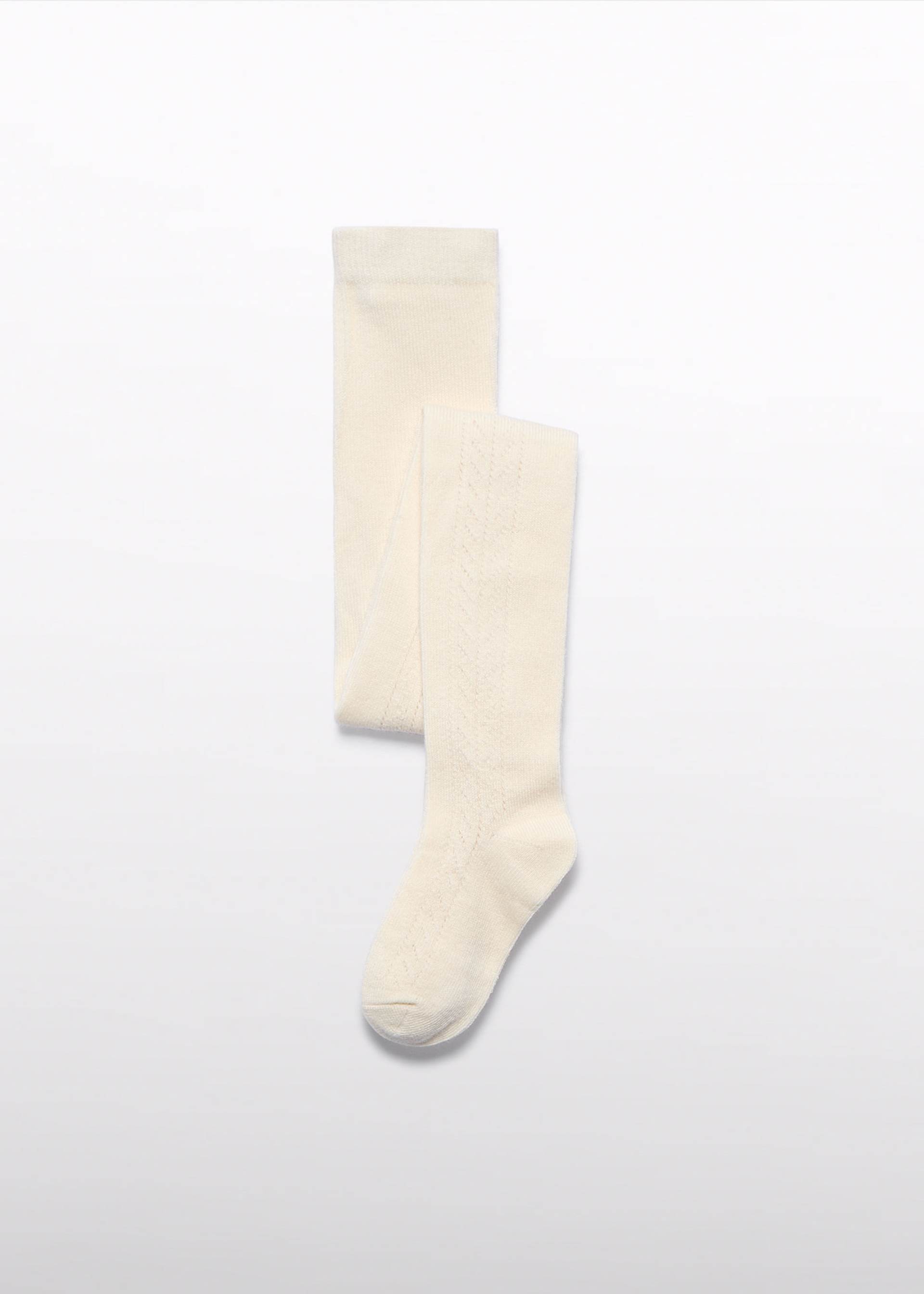 Girls open knit tights