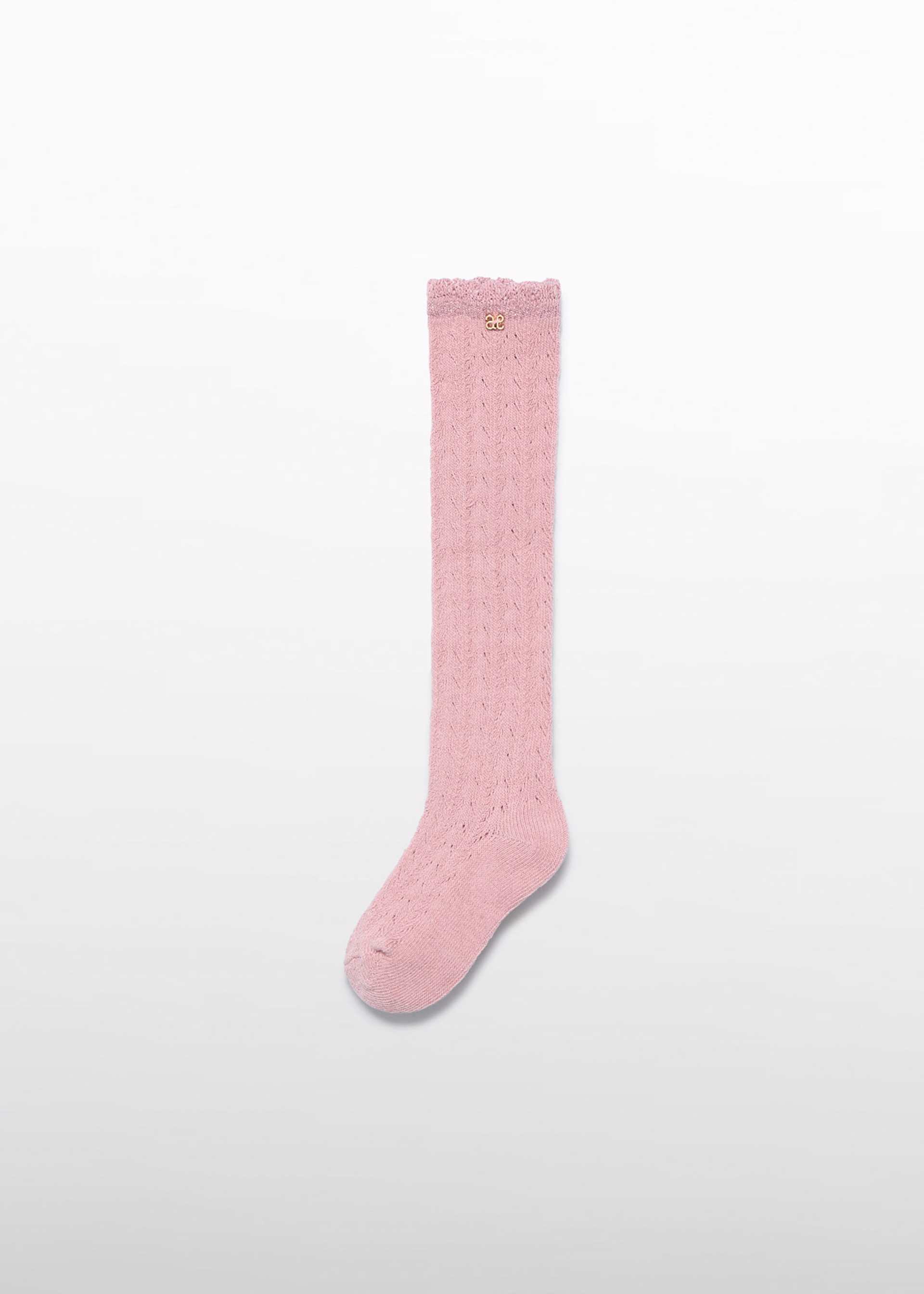 Girl Openwork Knee-High Socks