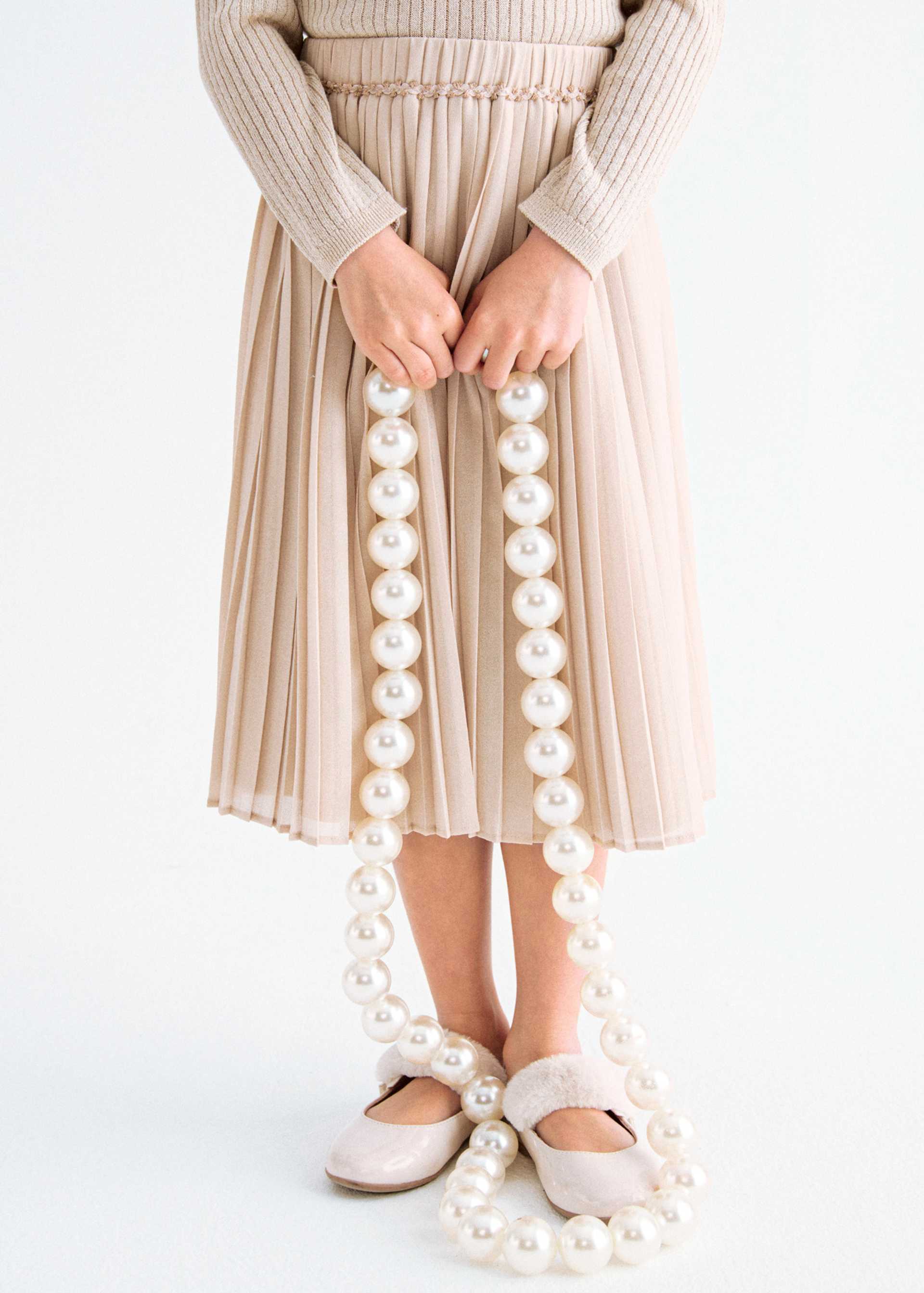 Gonna plissettata midi bambina