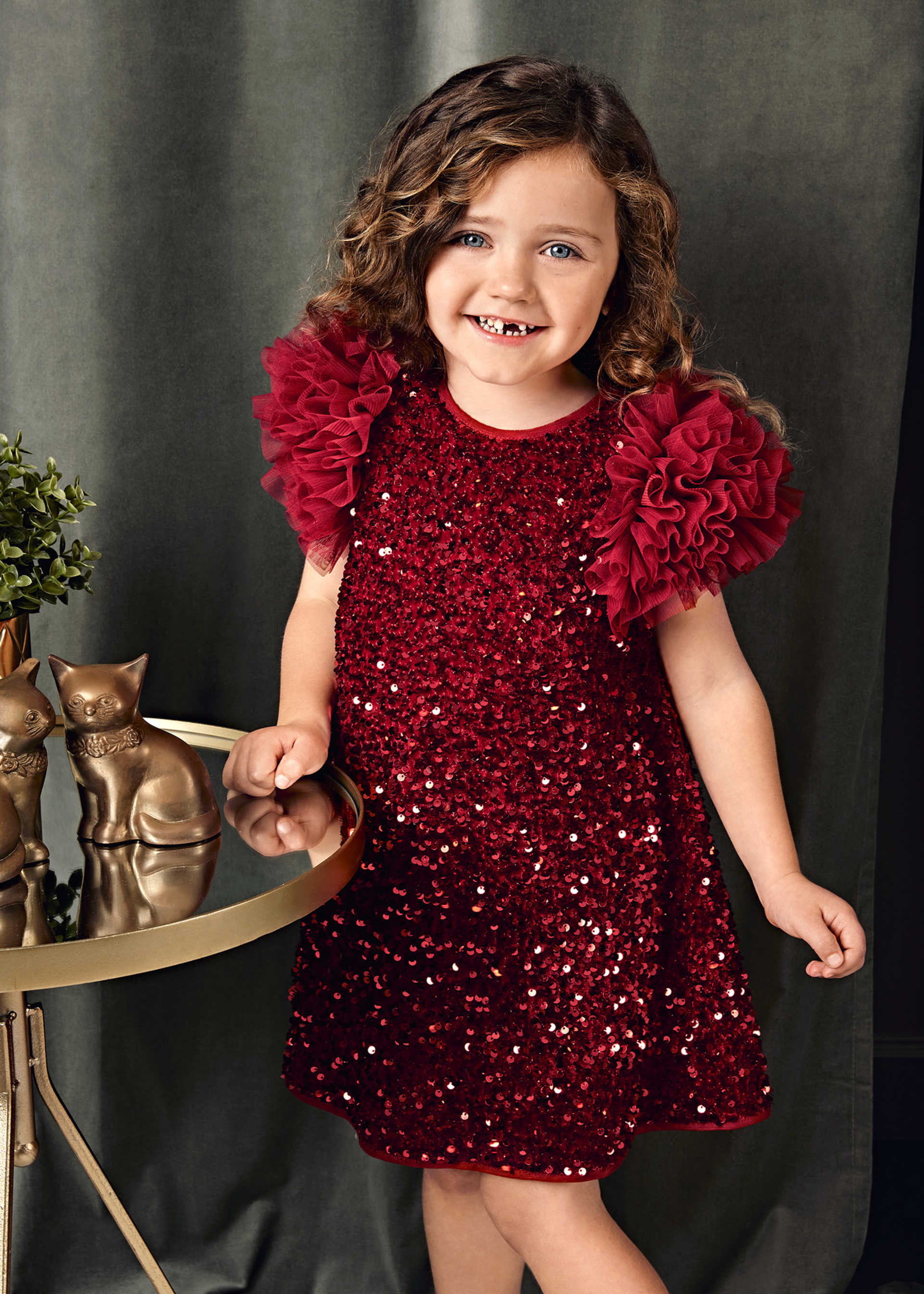 Girl Sequin and Tulle Dress