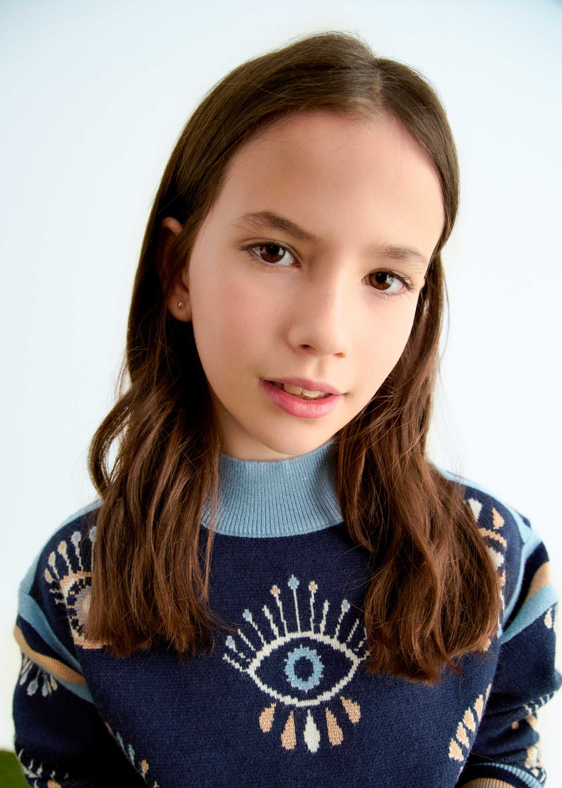 Ensemble jupe en tricot fille