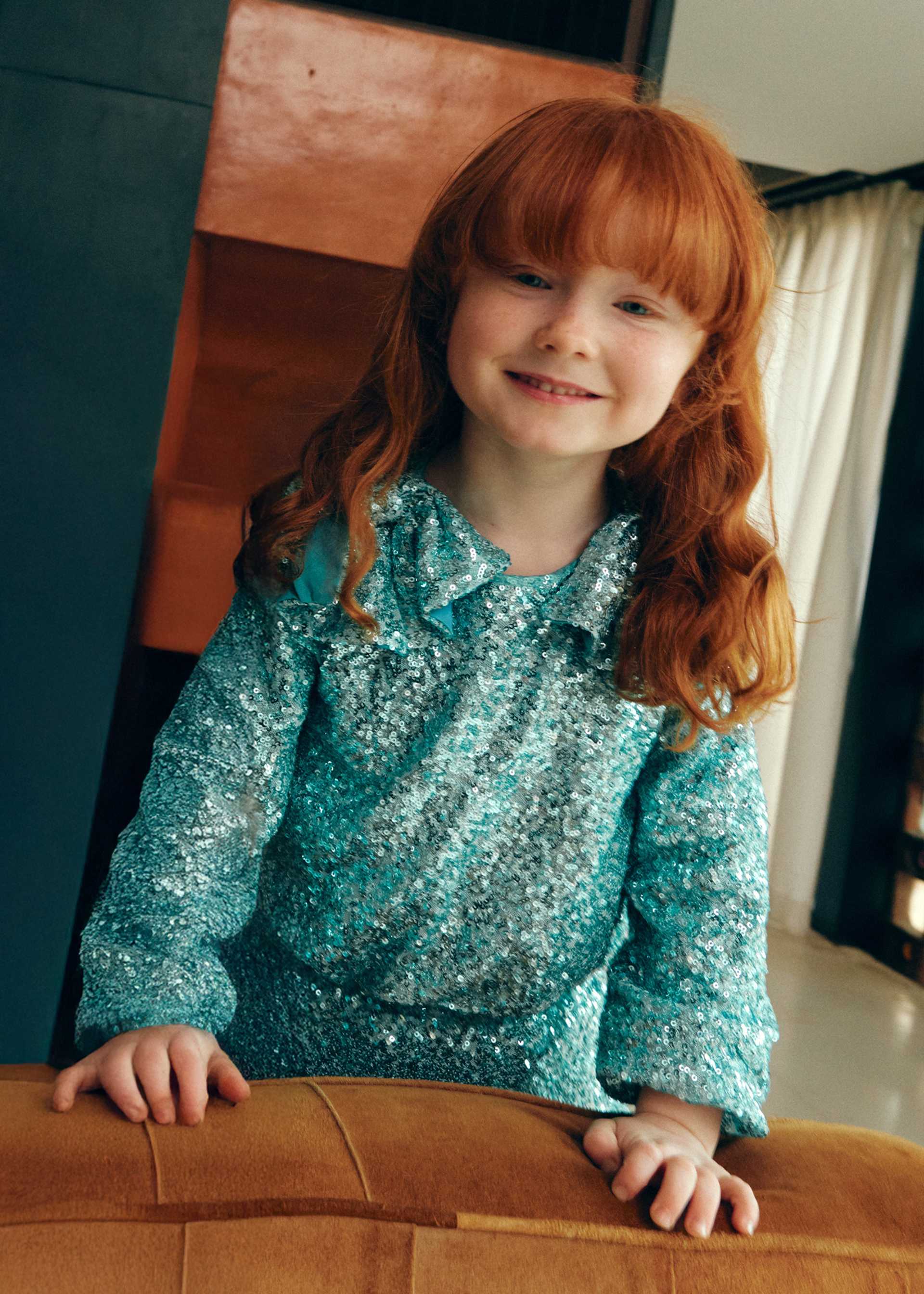 Ensemble jupe pailletée fille