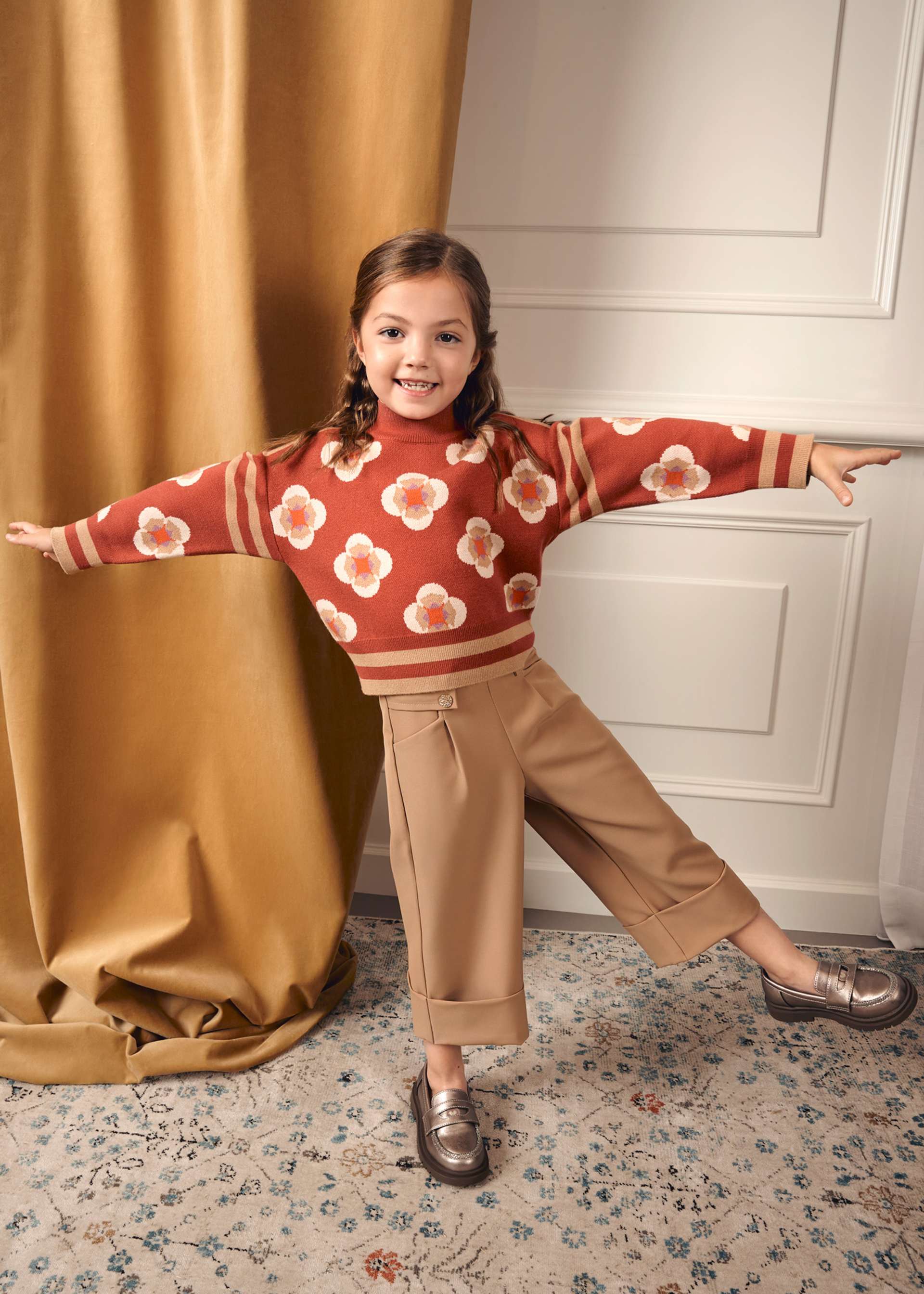 Pantalone culotte crepe bambina