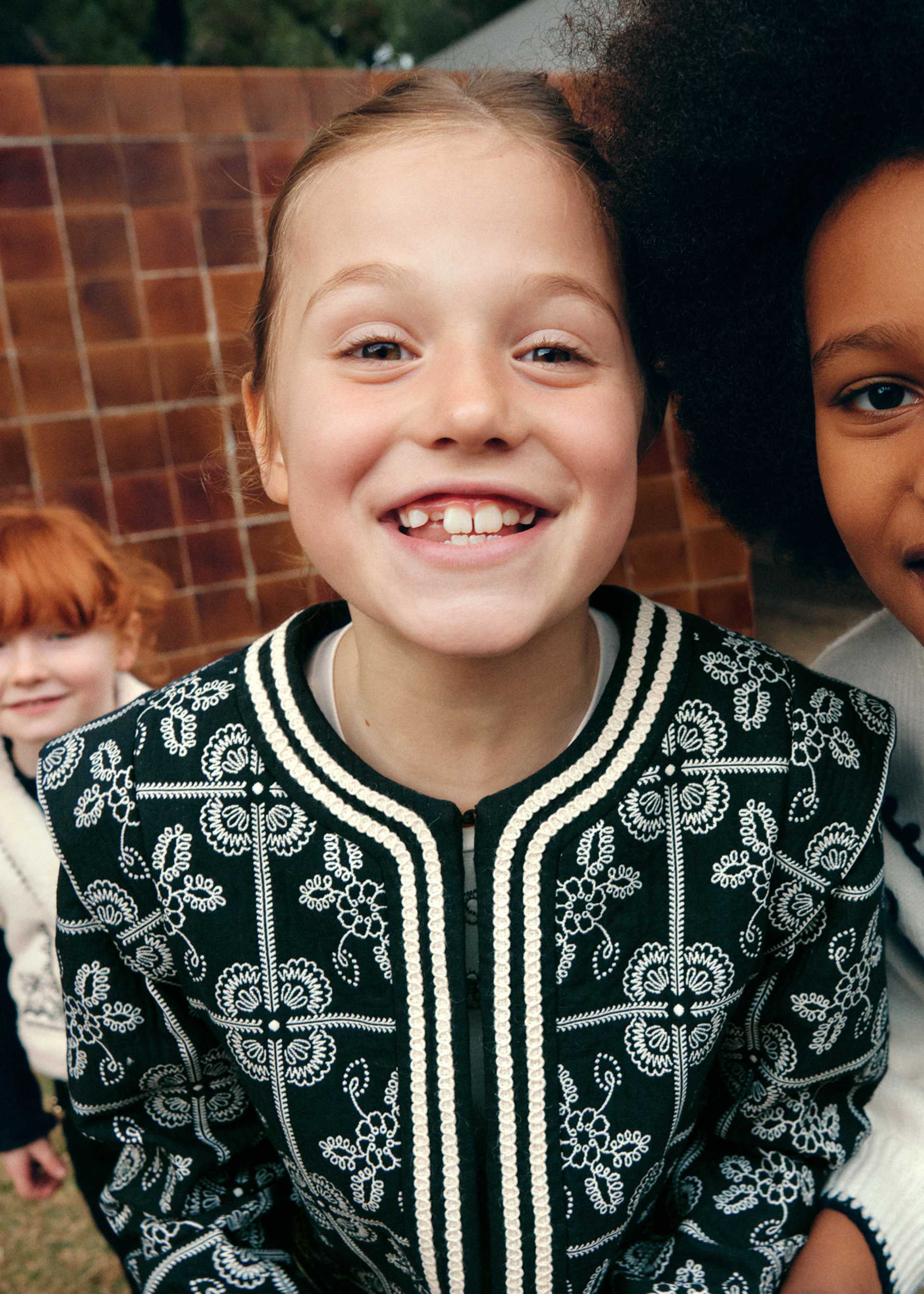 girl's jacquard jacket